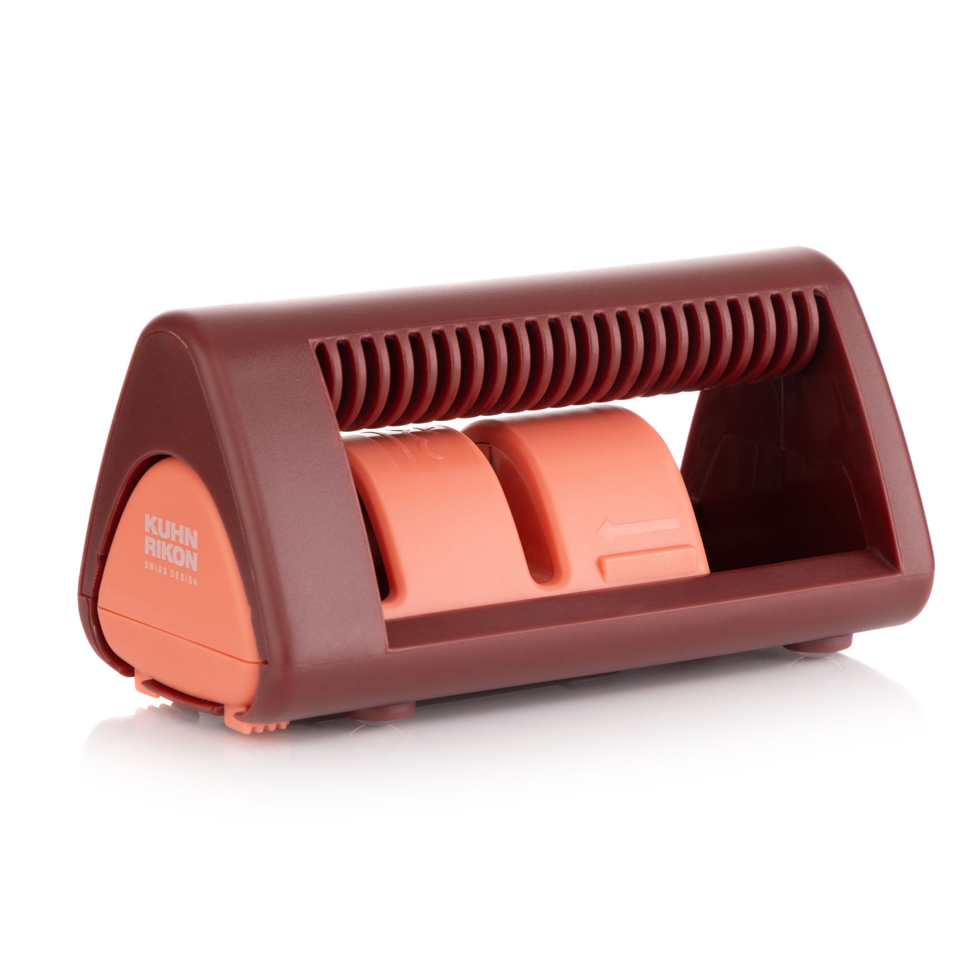 KUHN RIKON 2in1-Messerschärfer für Wellenschliff- und gerade Klingen rutschfeste Füße
