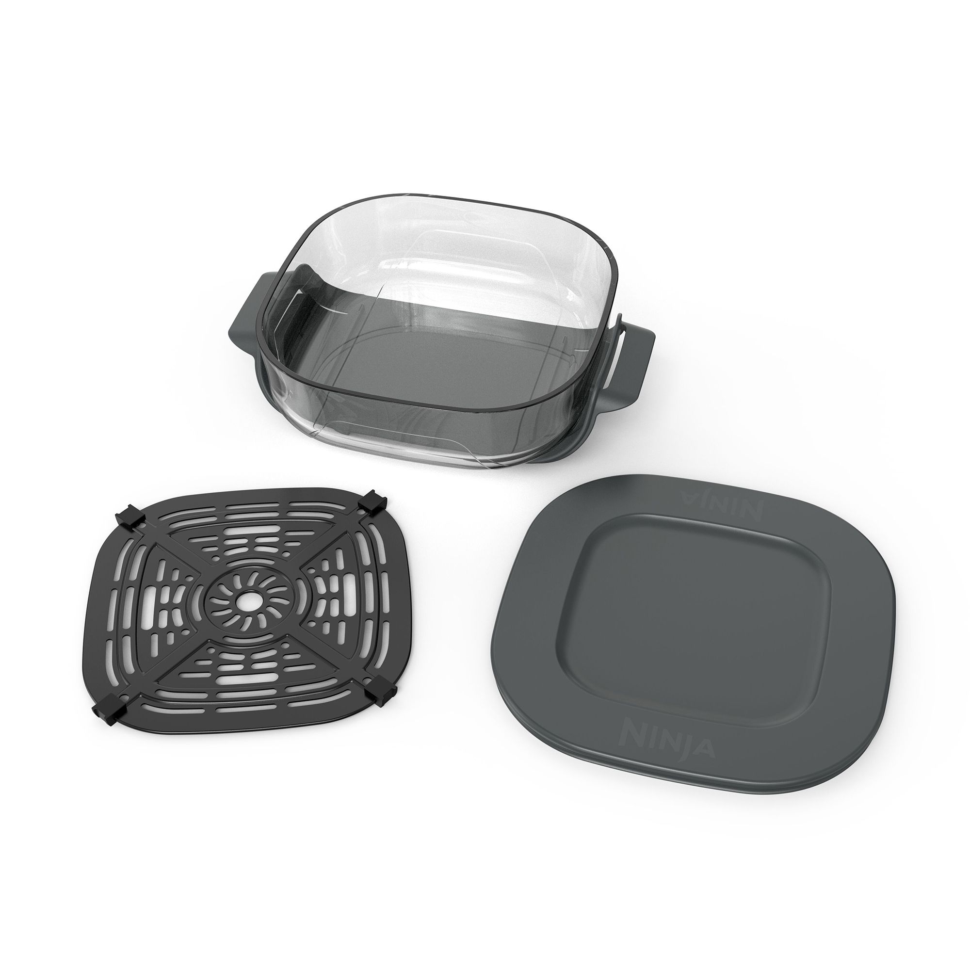  NINJA® CRISPi 1077ZT101EUK 2,3L Glas-Behälter inkl. Deckel, passend für AS101EU & FN101EU