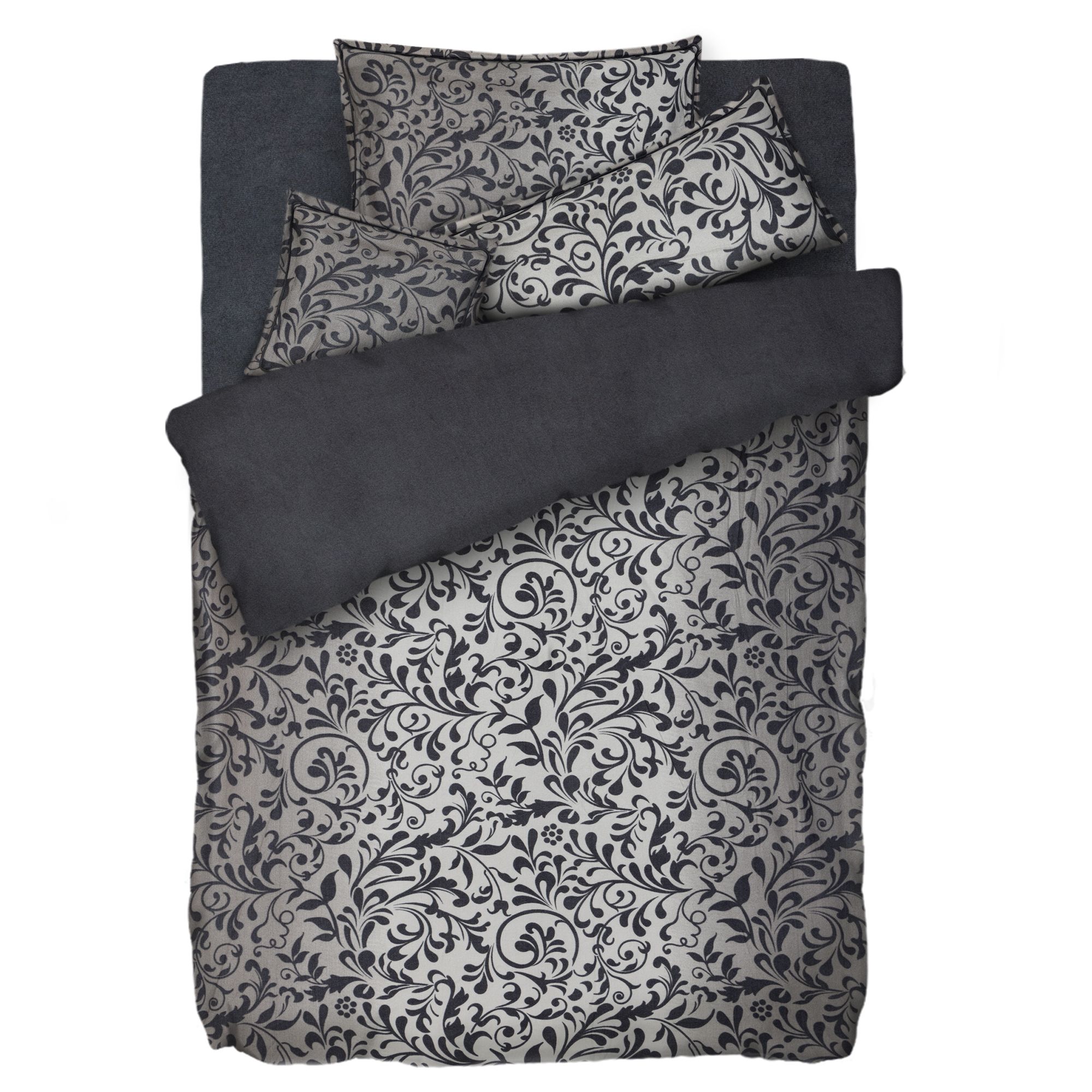 WINTERENGEL Wendebettwäsche Leo-Streifen Mikrofaser Flanell Einzelbett, 5tlg.