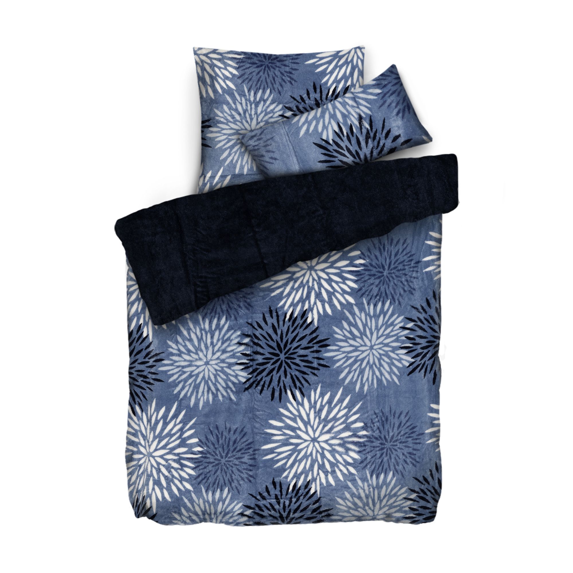 BADIZIO Classic Bettwäsche Wintermotiv Mikrofaser Plüsch Einzelbett, 3tlg.