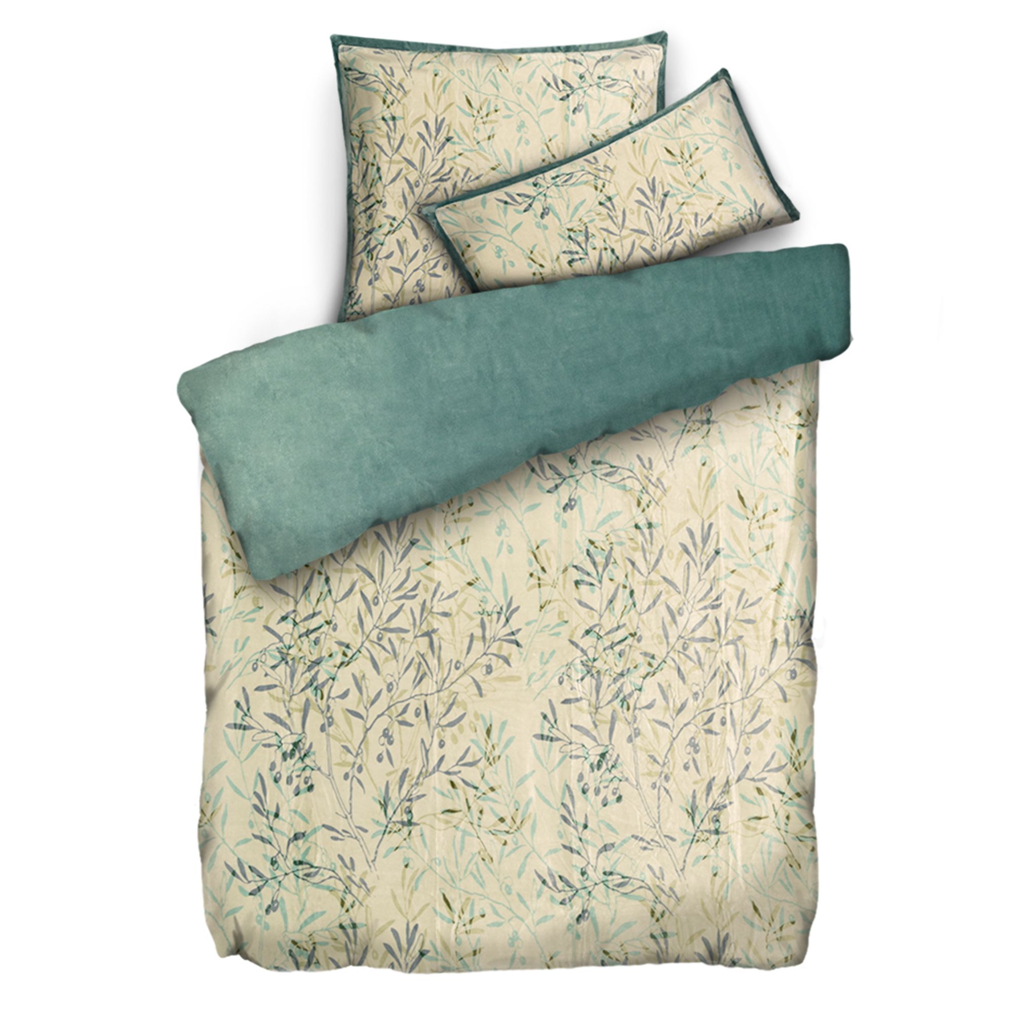 MONT CHALET Wendebettwäsche Gräser Mikrofaser Chinchilla Einzelbett, 3tlg.