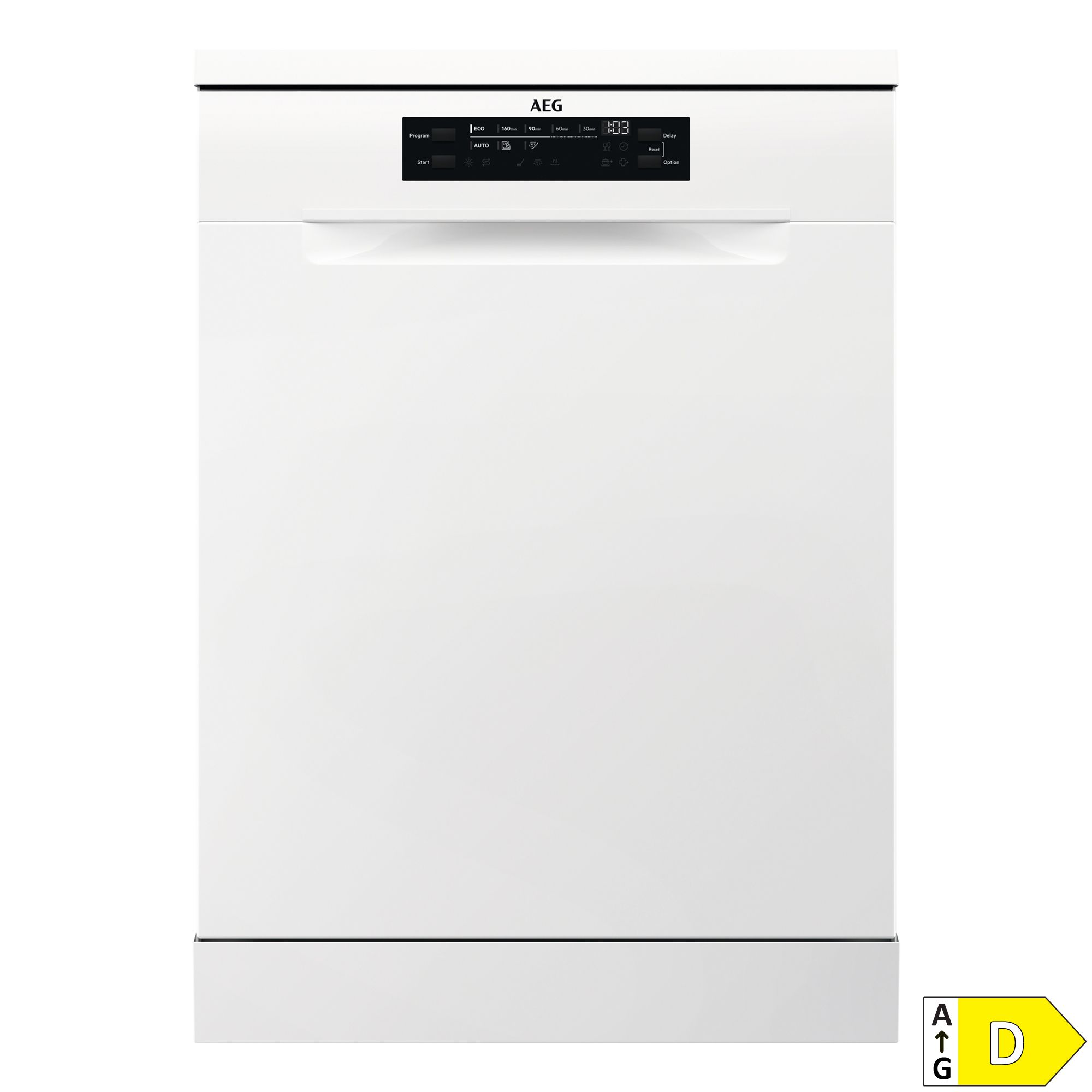 AEG Geschirrspüler 13 Maßgedecke EEK D, 44dB ExtraHygiene-Programm, Energieeffizienzklasse D