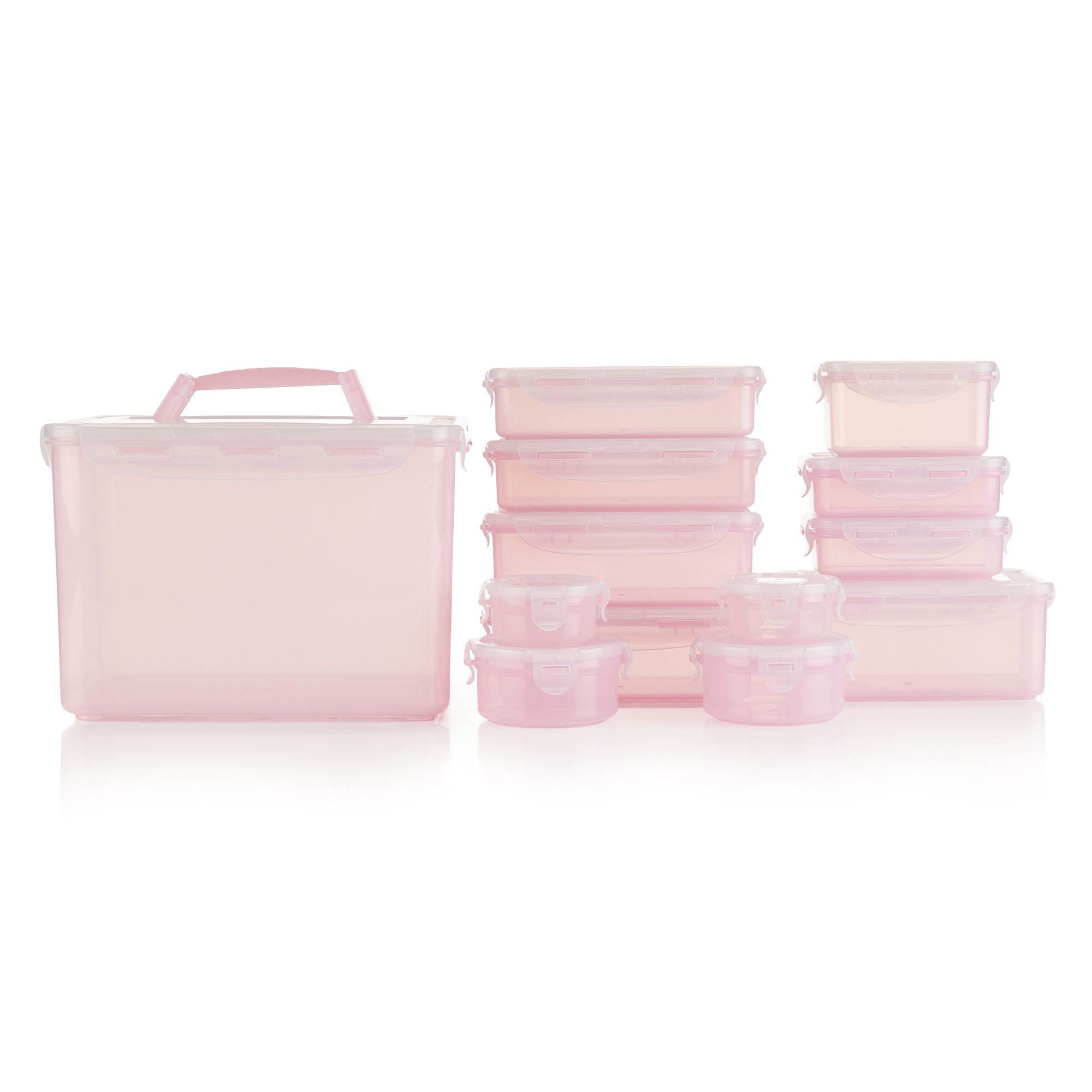 LocknLock 13 Frischhaltedosen stapelbar & nestbar 100ml-10L Gesamtvolumen 16,9L