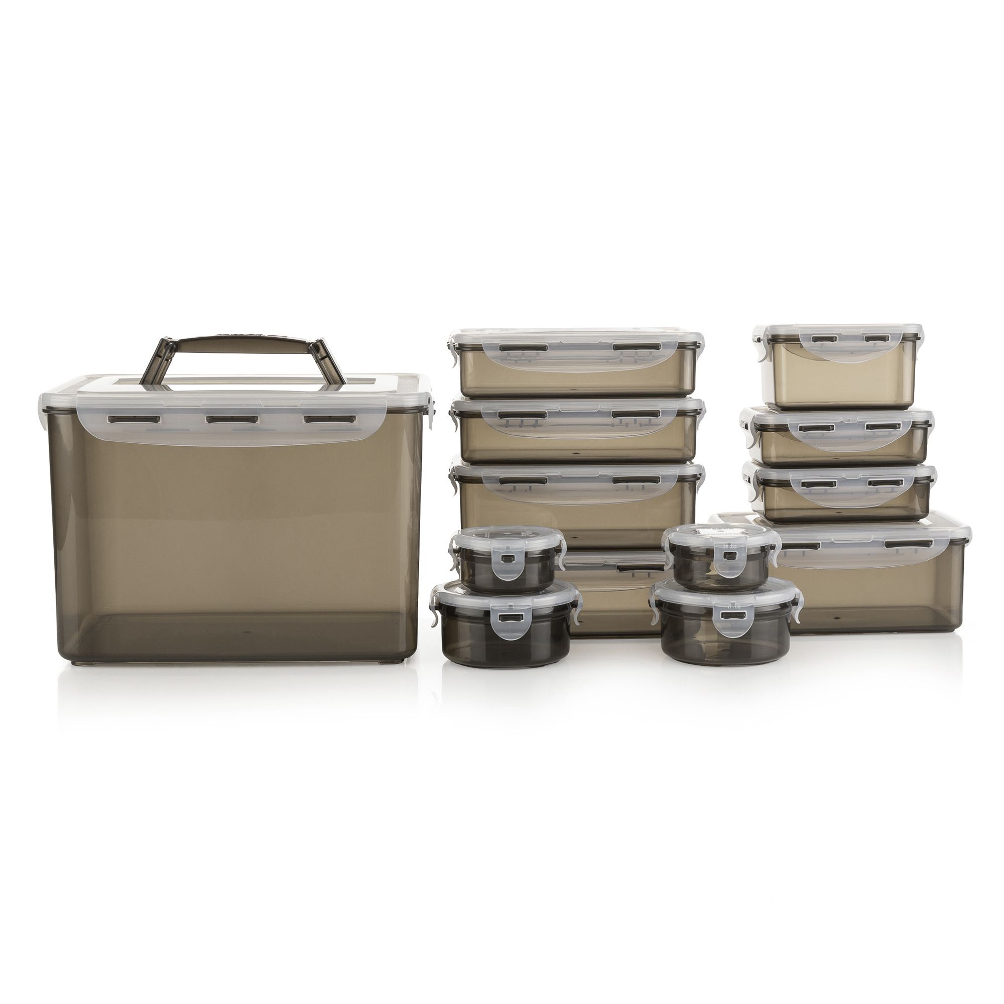 LocknLock 13 Frischhaltedosen stapelbar & nestbar 100ml-10L Gesamtvolumen 16,9L