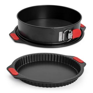WOLL® Let's bake Tarteform 26cm Springform 26cm Silikongriffe
