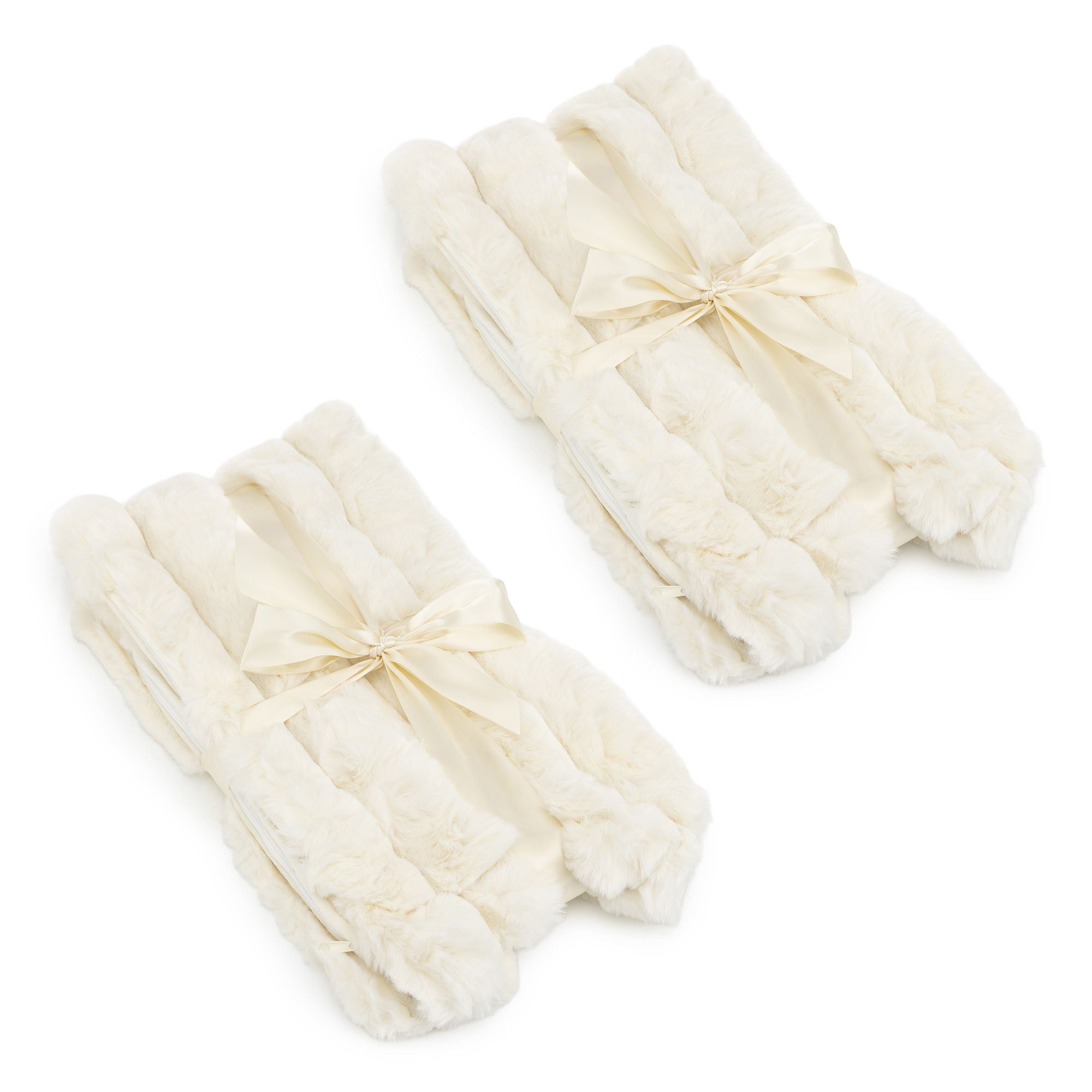 MONT CHALET 2 Kissenhüllen Lammfellimitat ultra soft, XL-Cord waschbar