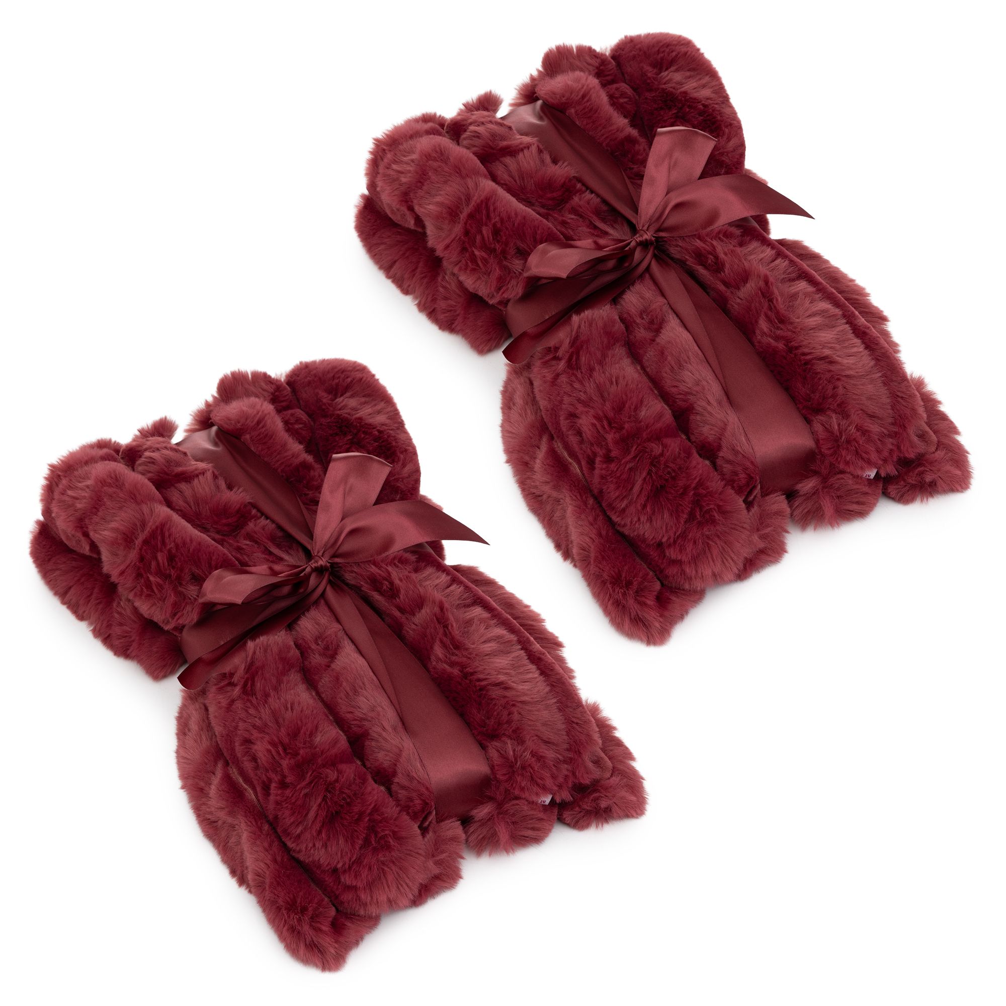 MONT CHALET 2 Kissenhüllen Lammfellimitat ultra soft, XL-Cord waschbar