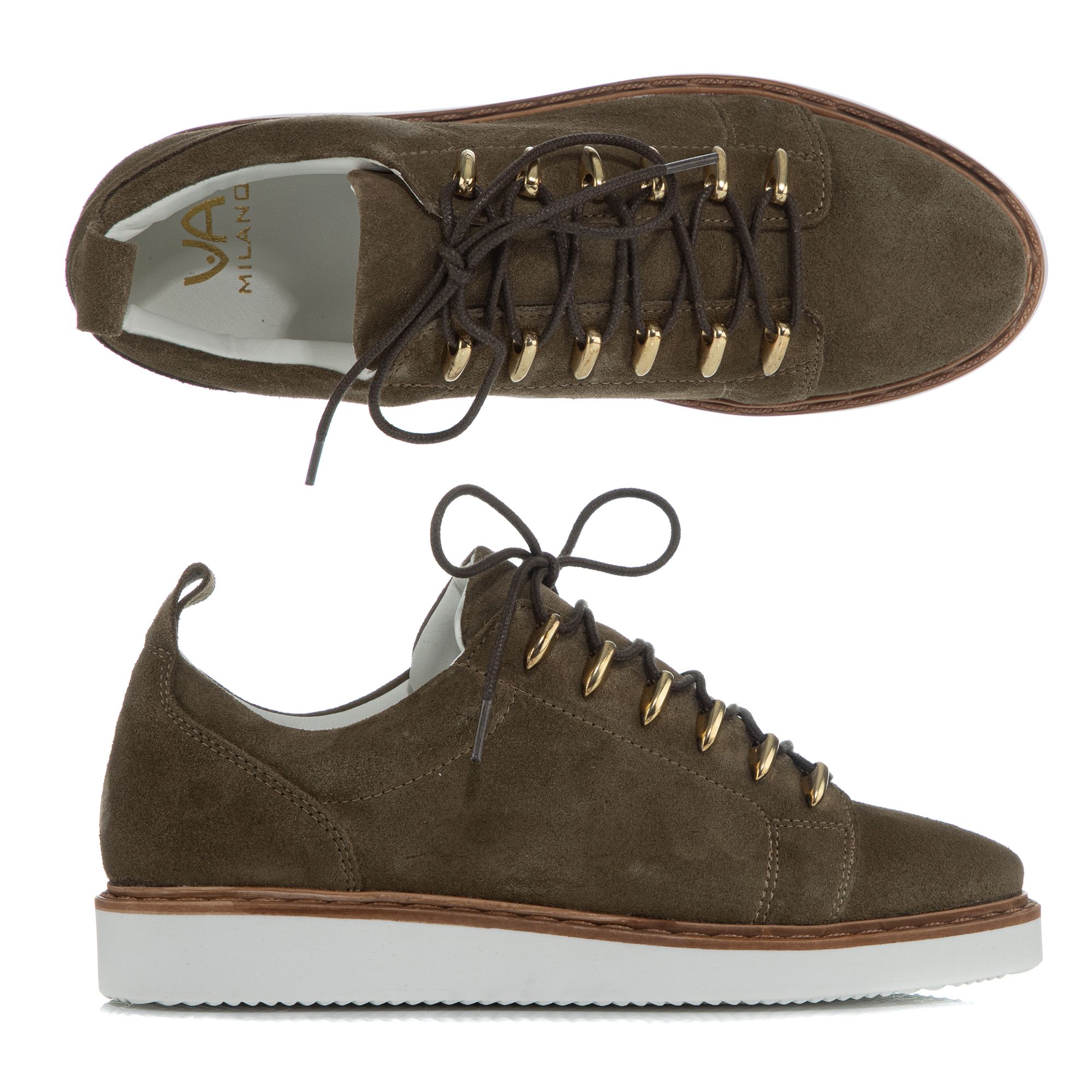 B-Ware VIA MILANO Halbschuh Veloursleder gepolstertes Fußbett