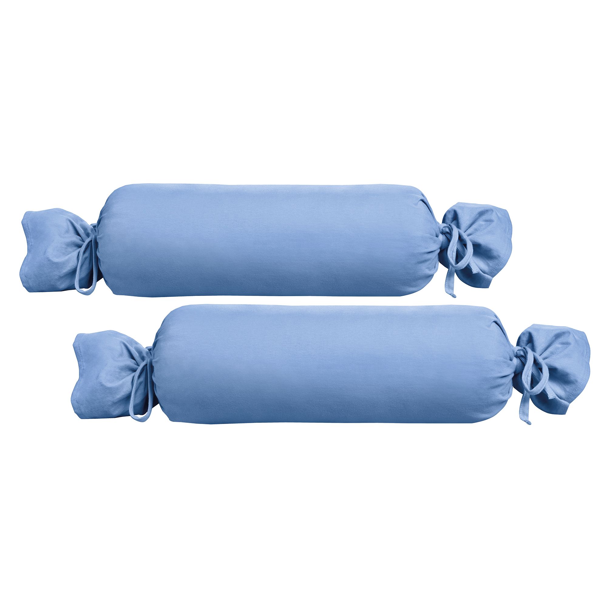 biberna® 2 Nackenrollenbezüge uni Feinjersey ca.15x40cm