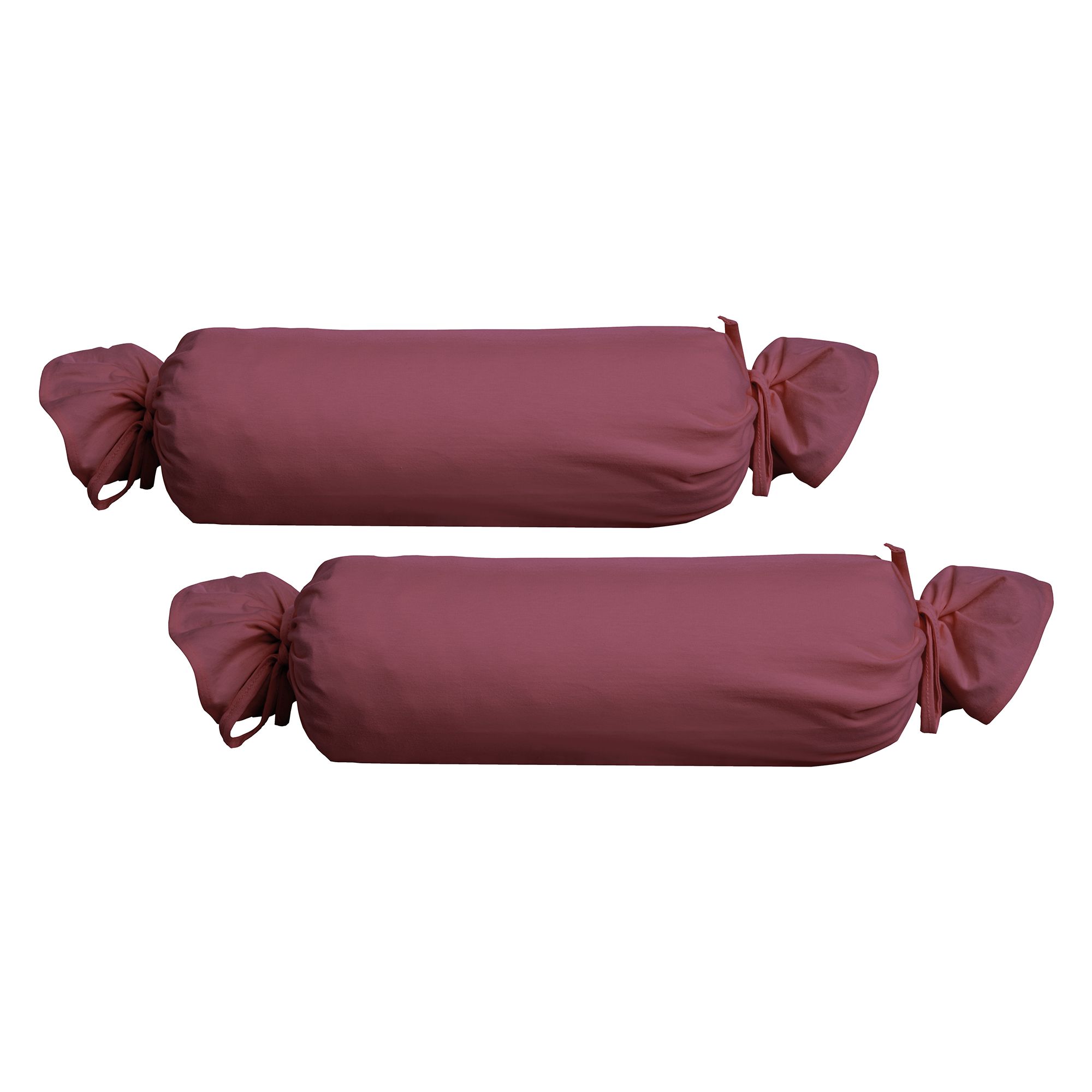 biberna® 2 Nackenrollenbezüge uni Feinjersey ca.15x40cm