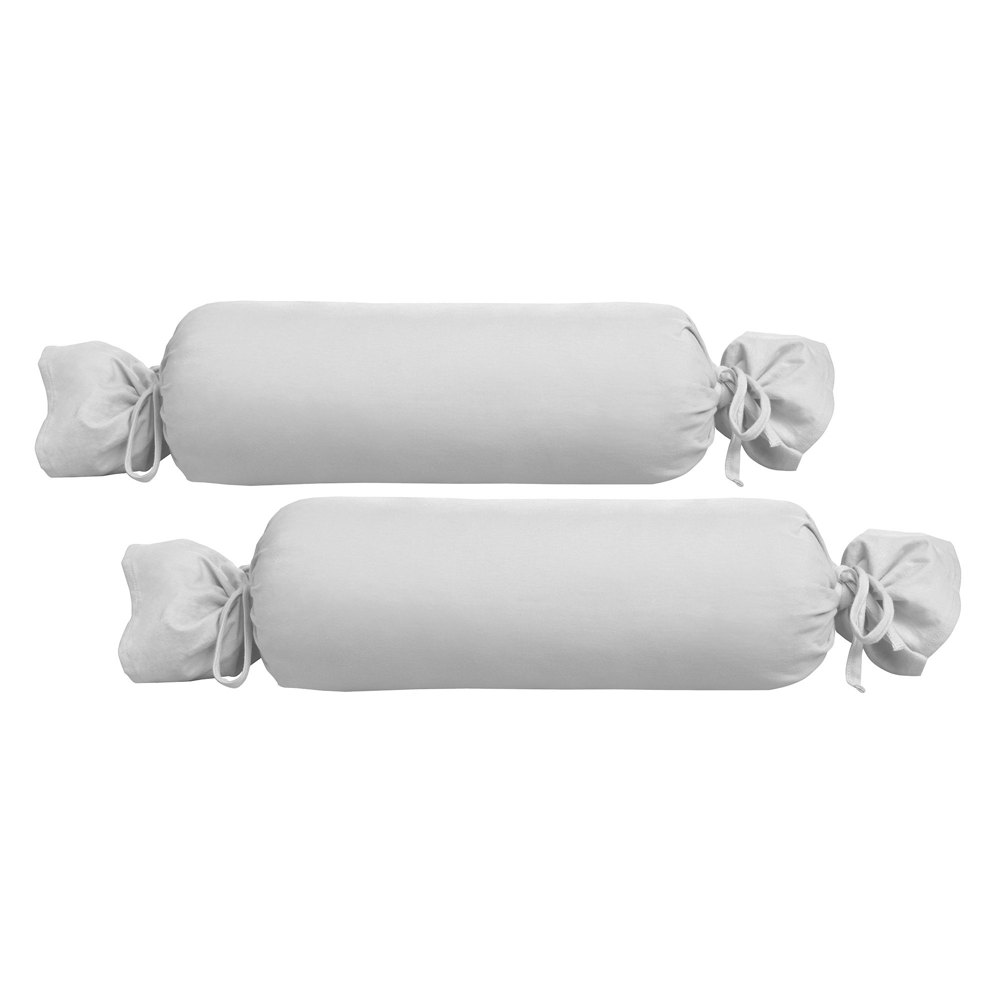 biberna® 2 Nackenrollenbezüge uni Feinjersey ca.15x40cm