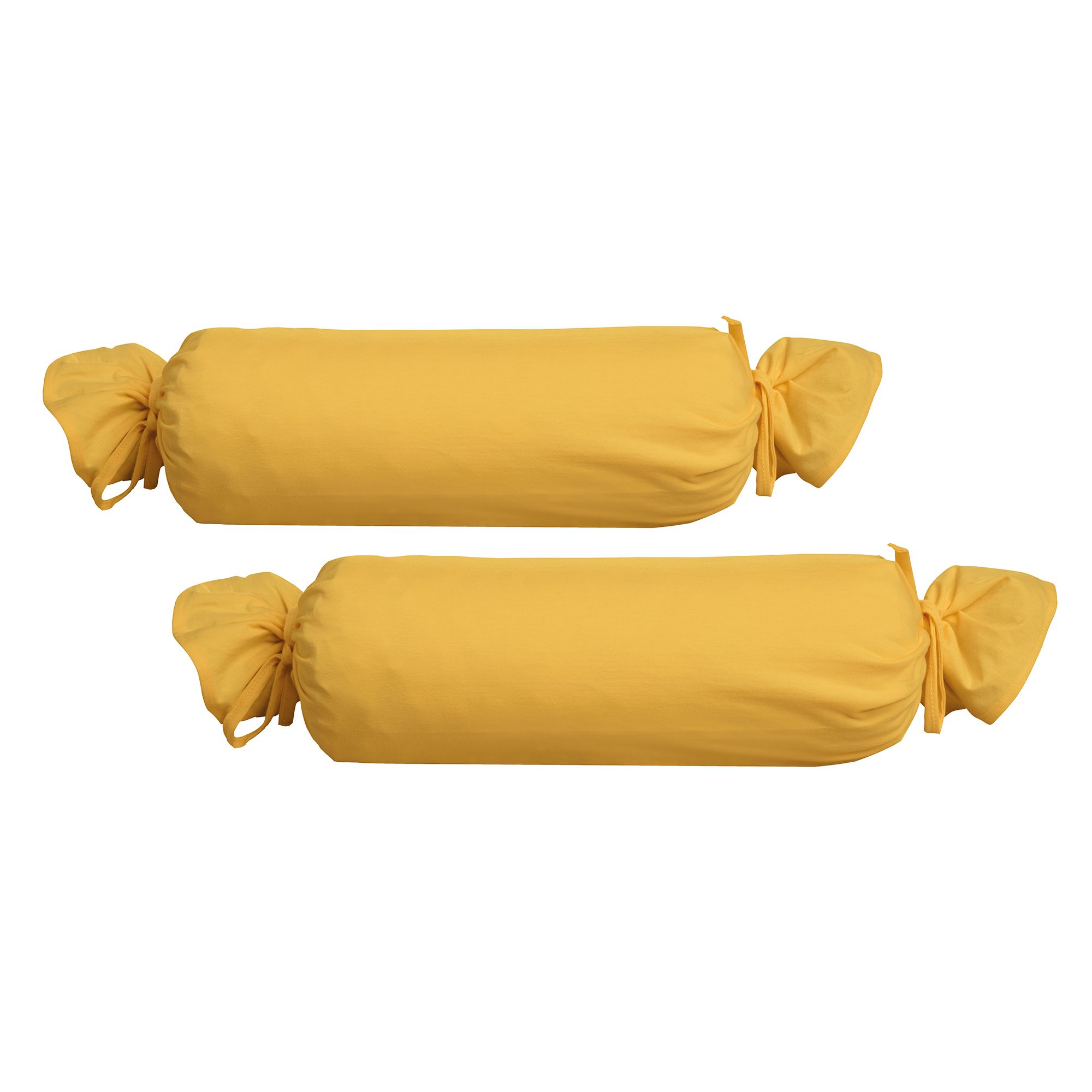 biberna® 2 Nackenrollenbezüge uni Feinjersey ca.15x40cm