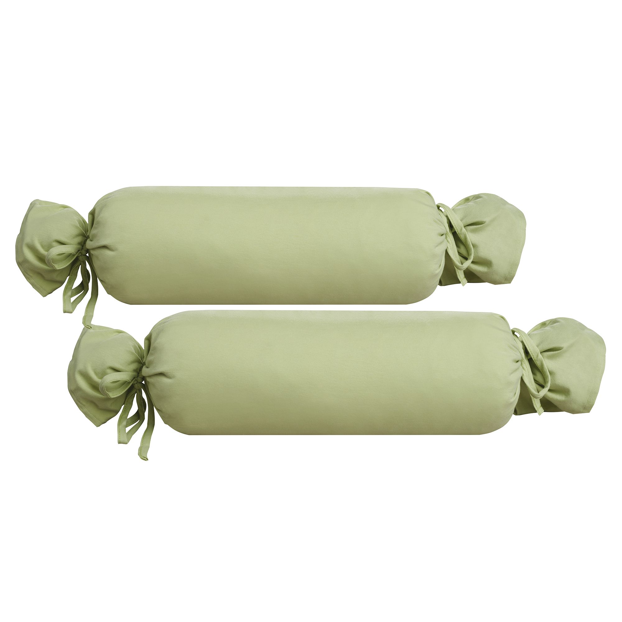 biberna® 2 Nackenrollenbezüge uni Feinjersey ca.15x40cm