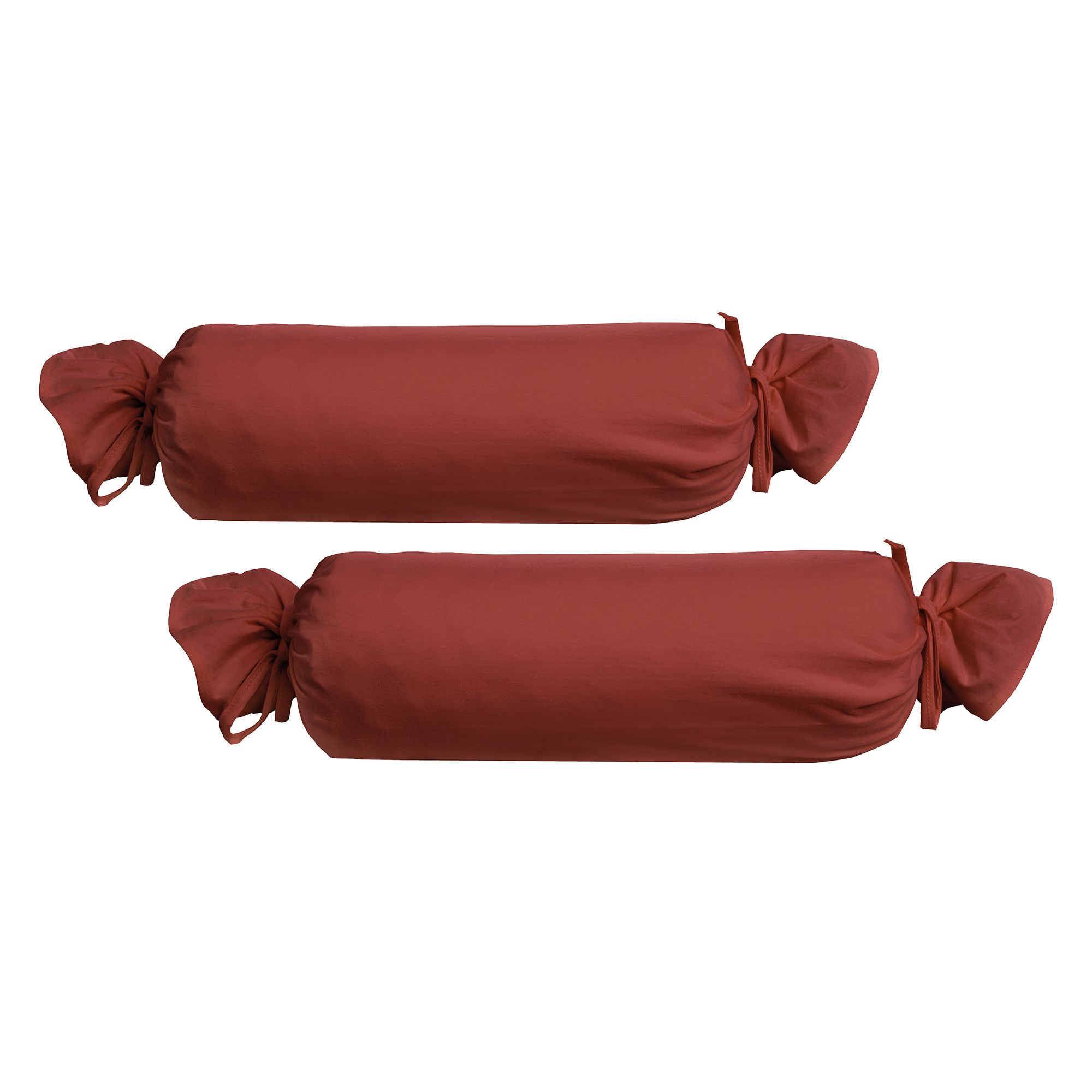 biberna® 2 Nackenrollenbezüge uni Feinjersey ca.15x40cm