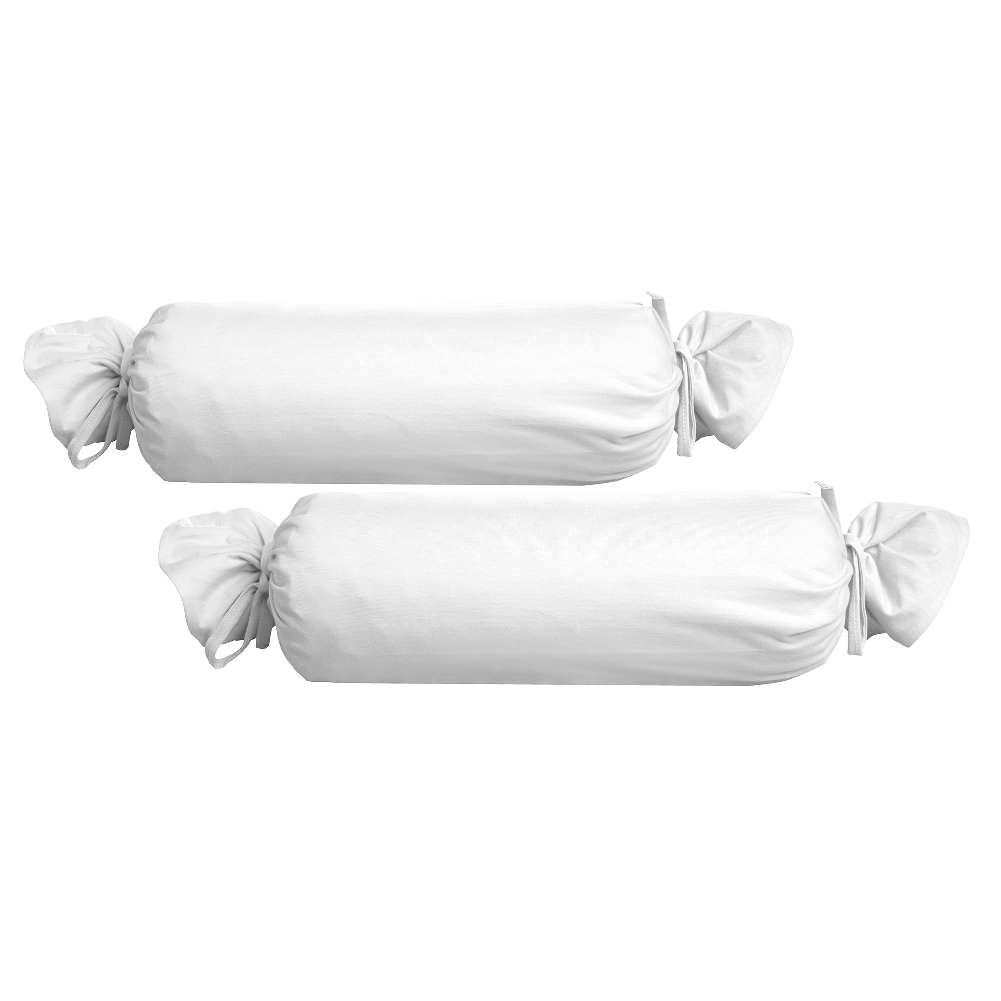 biberna® 2 Nackenrollenbezüge uni Feinjersey ca.15x40cm
