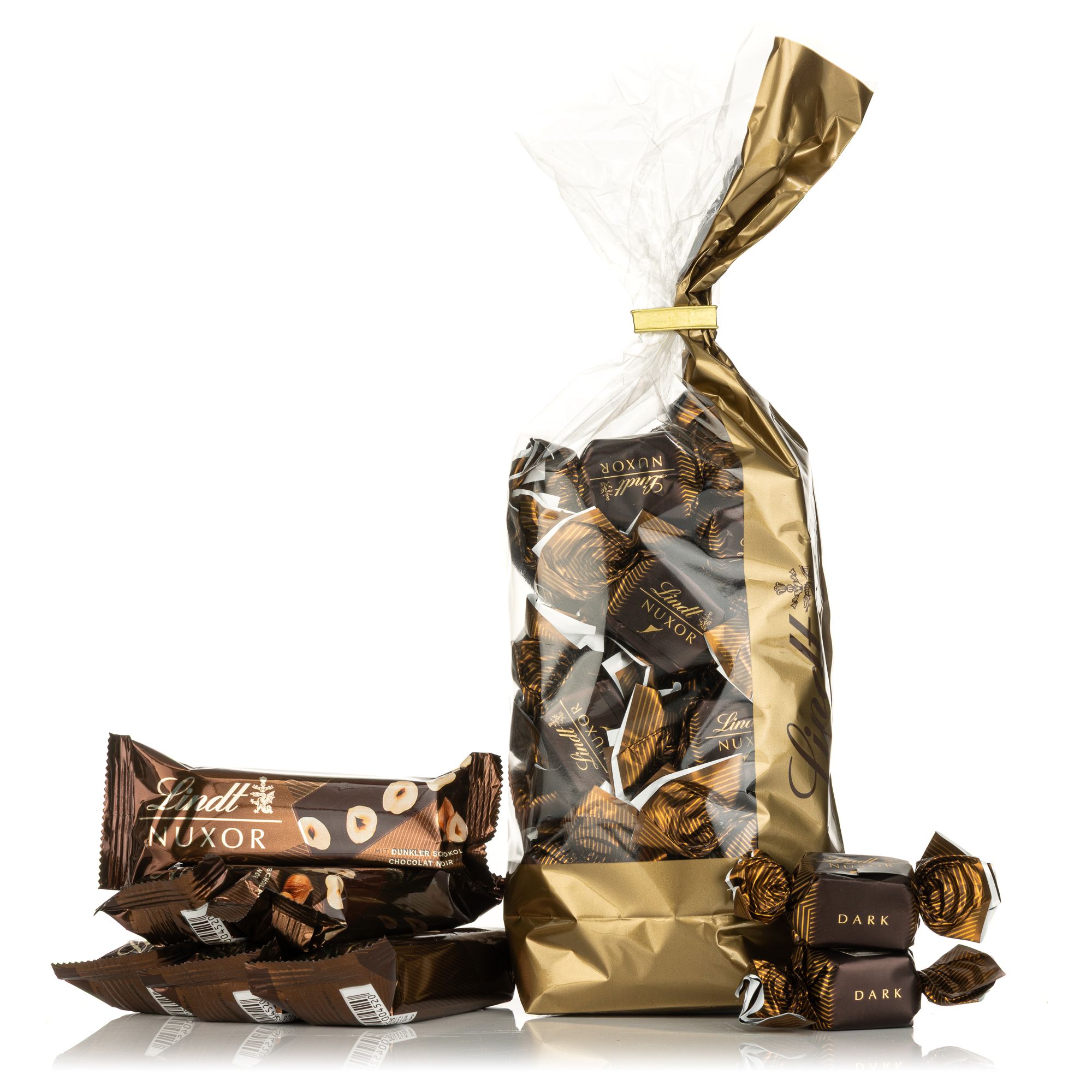 LINDT Nuxor trifft Riegel Mischbeutel exklusiv bei QVC Inhalt 583g, 36 Stück