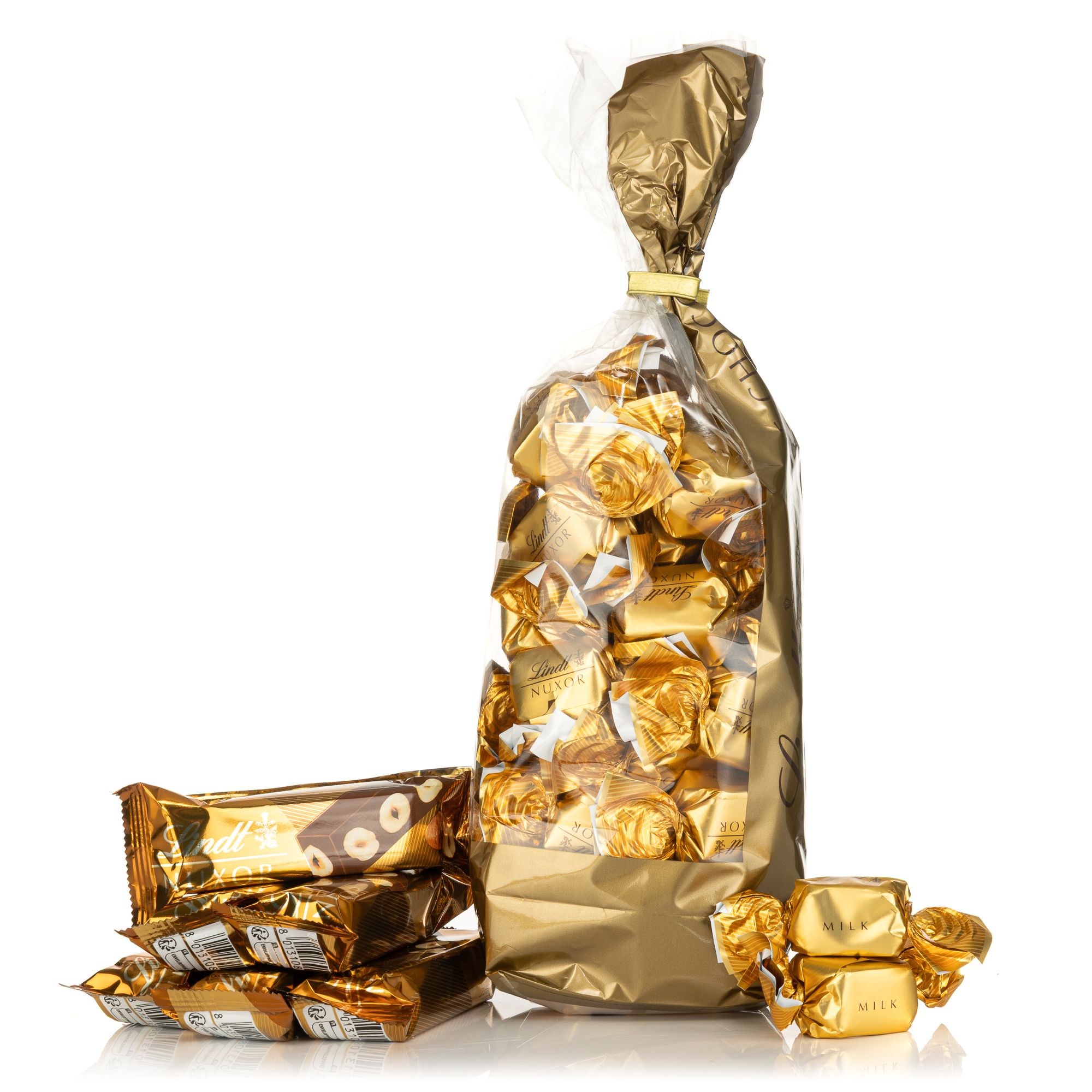 LINDT Nuxor trifft Riegel Mischbeutel exklusiv bei QVC Inhalt 583g, 36 Stück