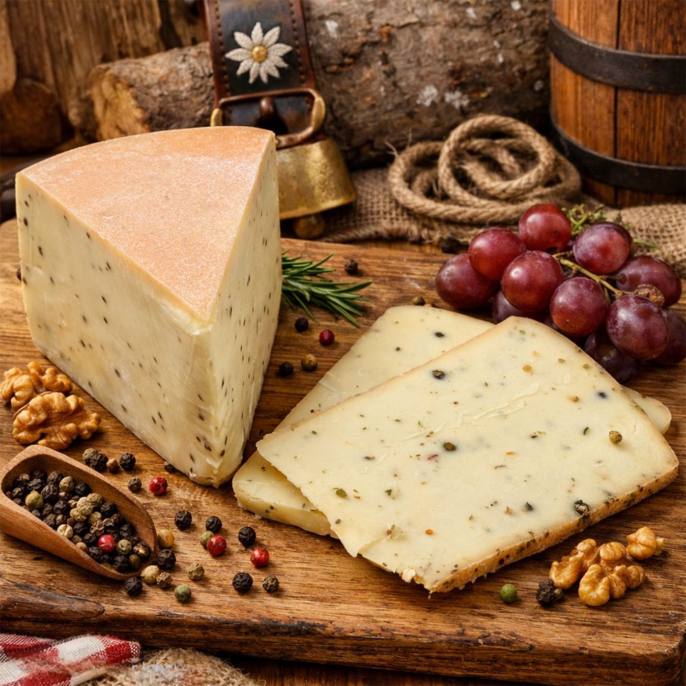 KASALM Heumilch Pfefferkäse aus Österreich exklusiv für QVC Inhalt 750g