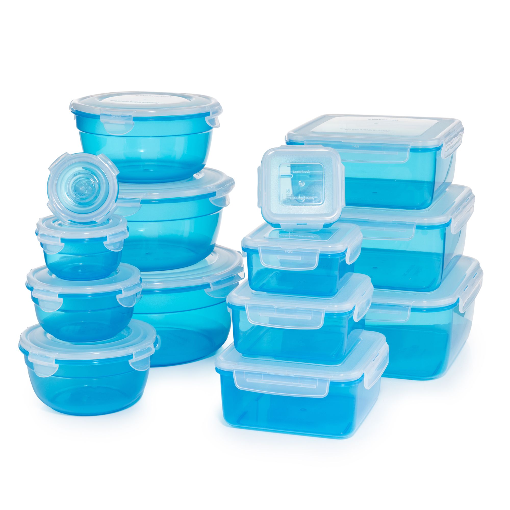  LocknLock 14 Frischhaltedosen eckig und rund 100ml-3,7L nestbar