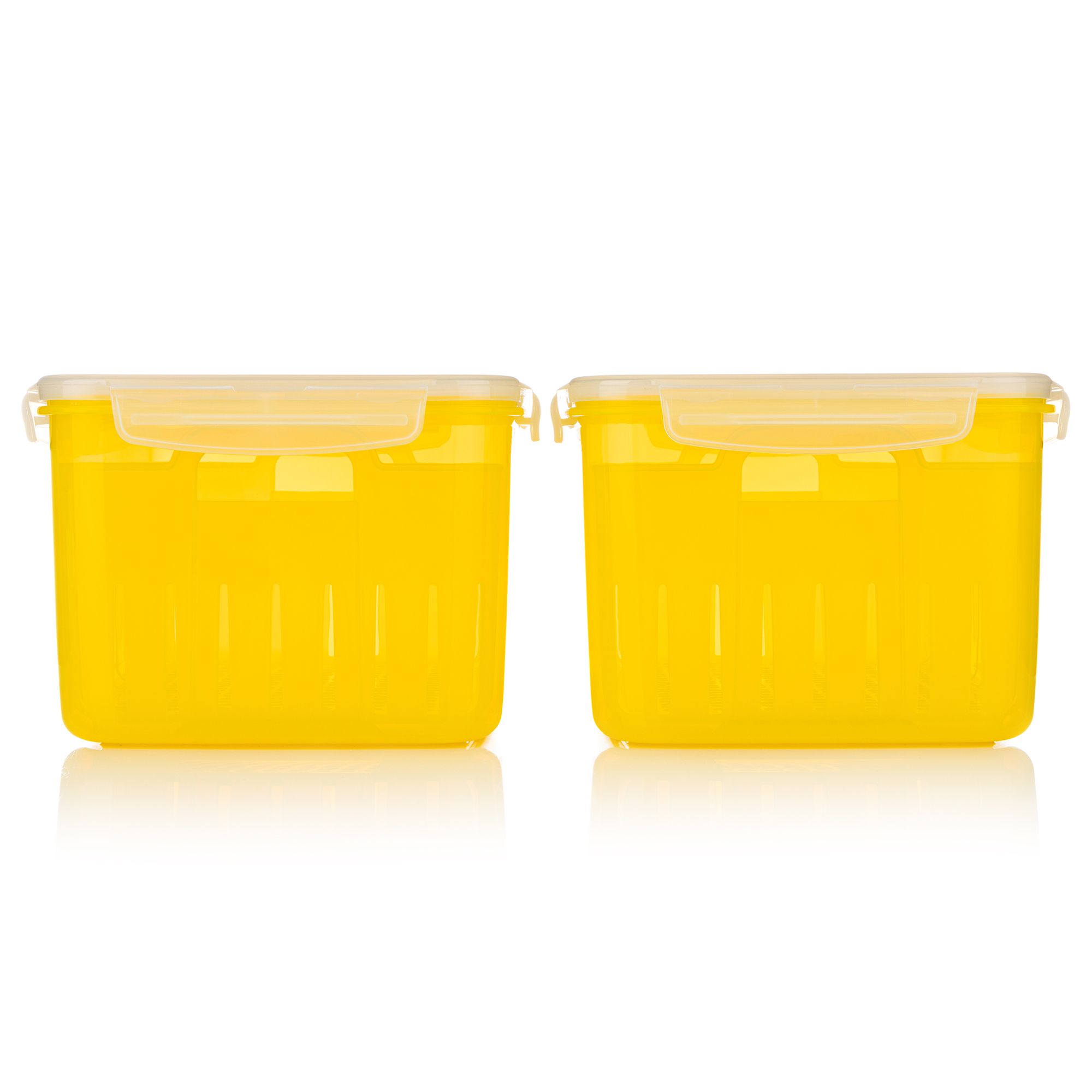 LocknLock 2 Frischhaltedosen mit Siebeinsatz je 4,6L Volumen