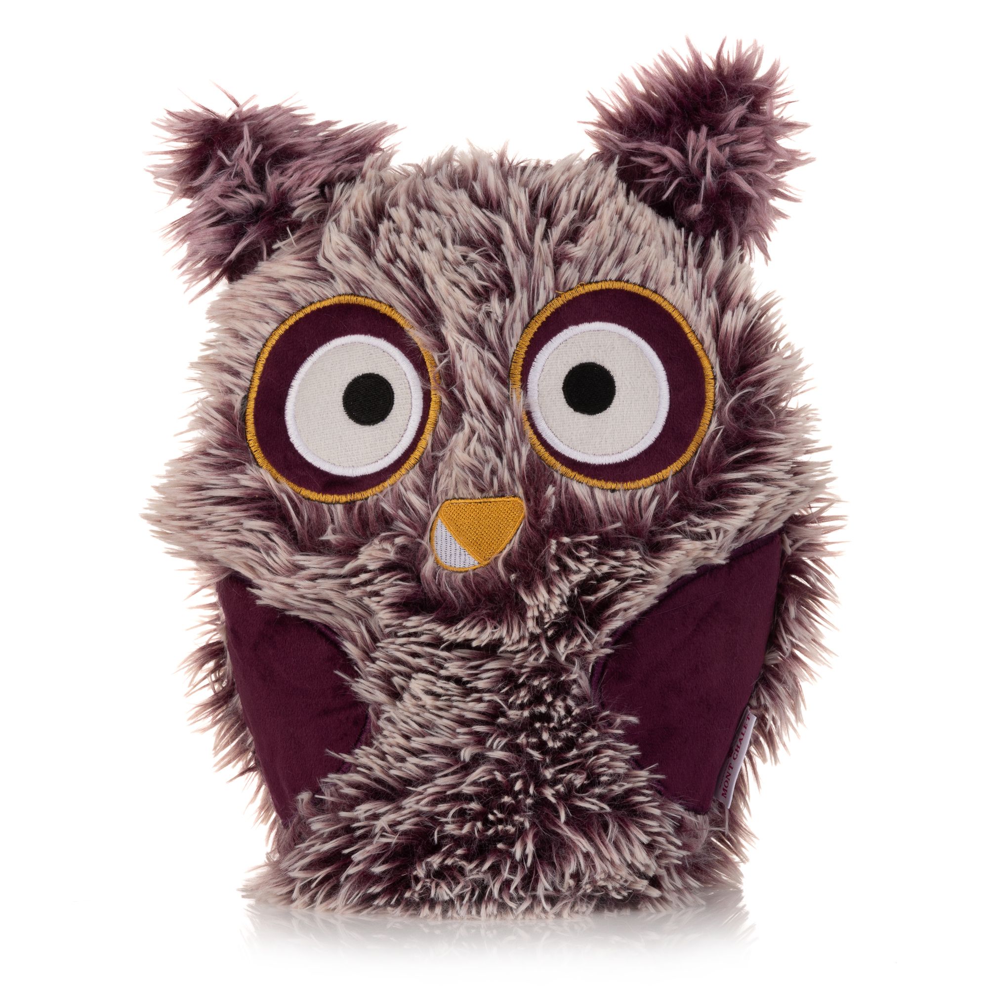 MONT CHALET XL-Türstopper Eule Hochflor-Fellimitat Höhe ca. 30cm / 600g