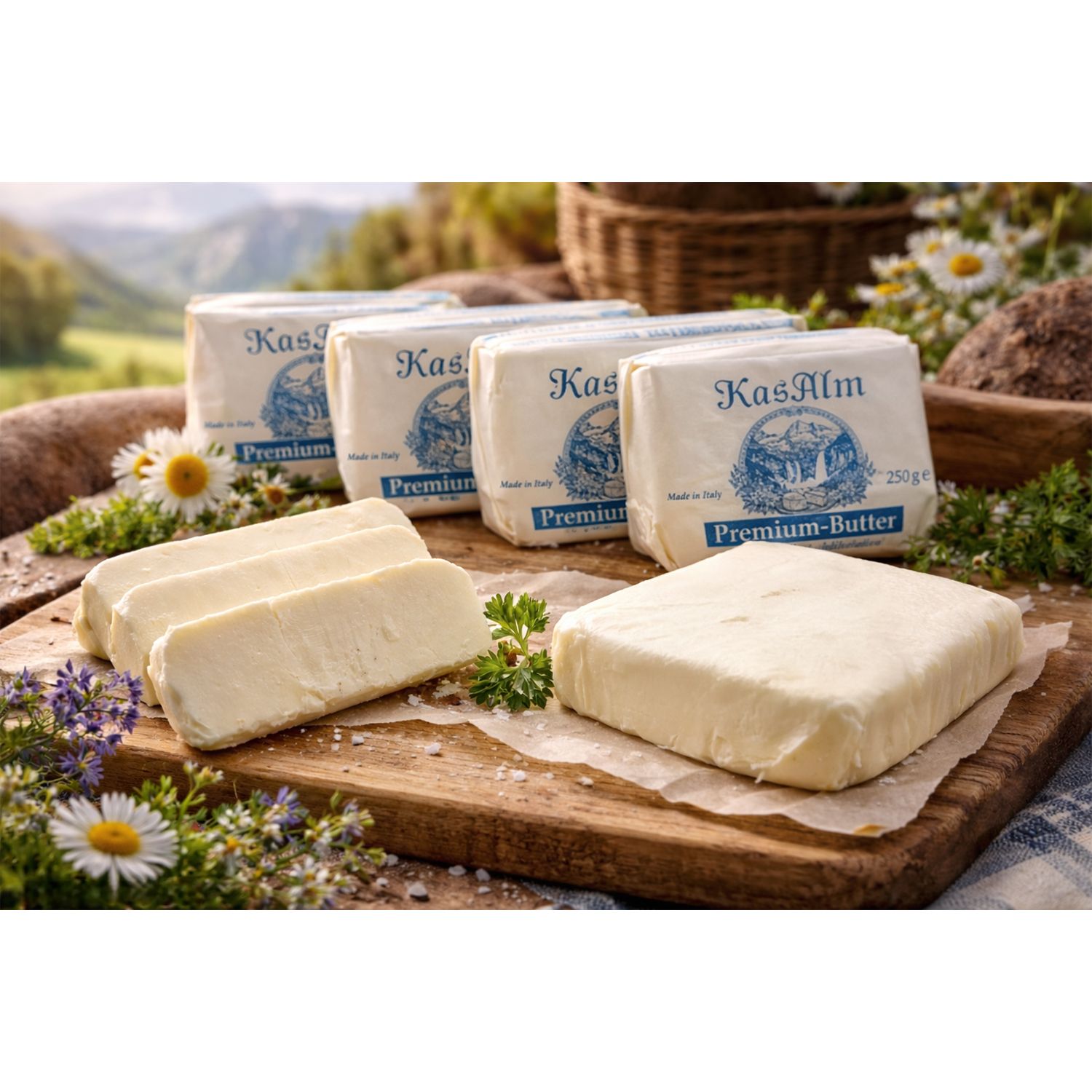 KASALM Premium Butter aus Italien exklusiv für QVC Inhalt 4x 250g