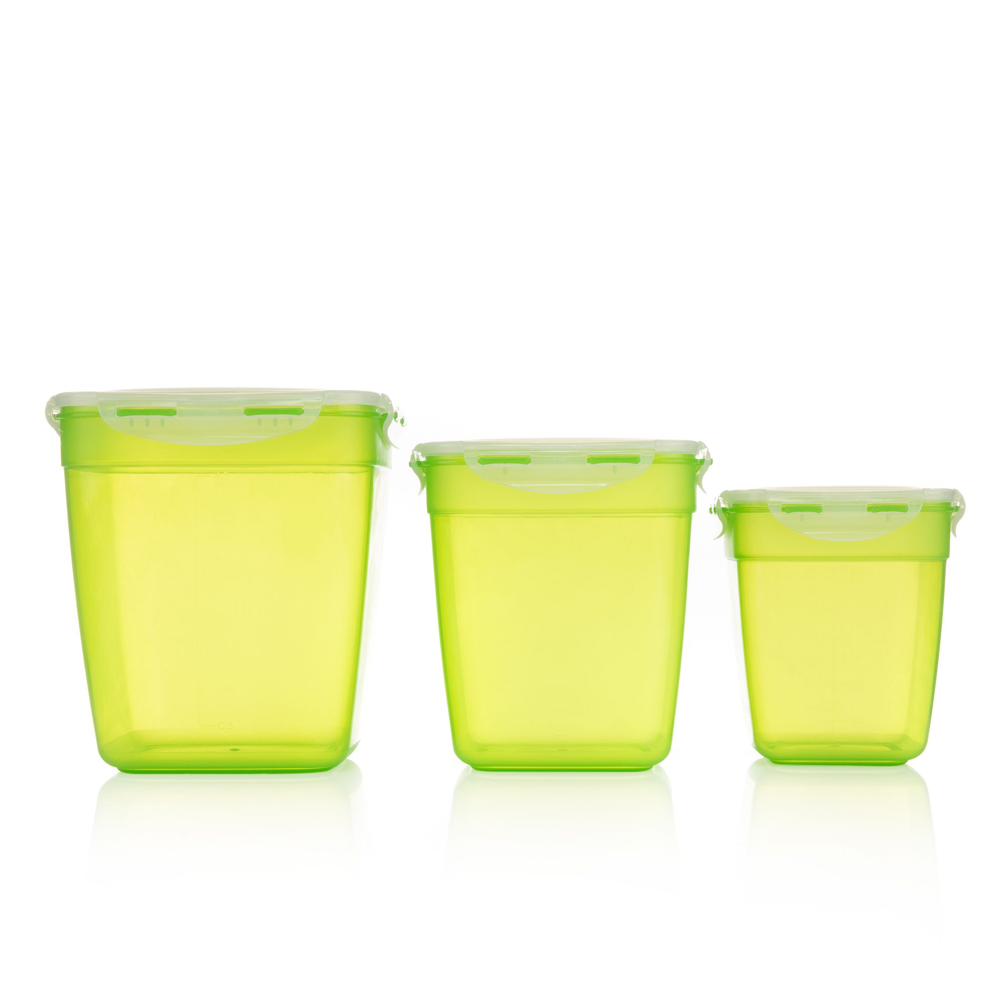 LocknLock 3 Frischhaltedosen nestbar 1,9L-5,7L Gesamtvolumen 11,2L