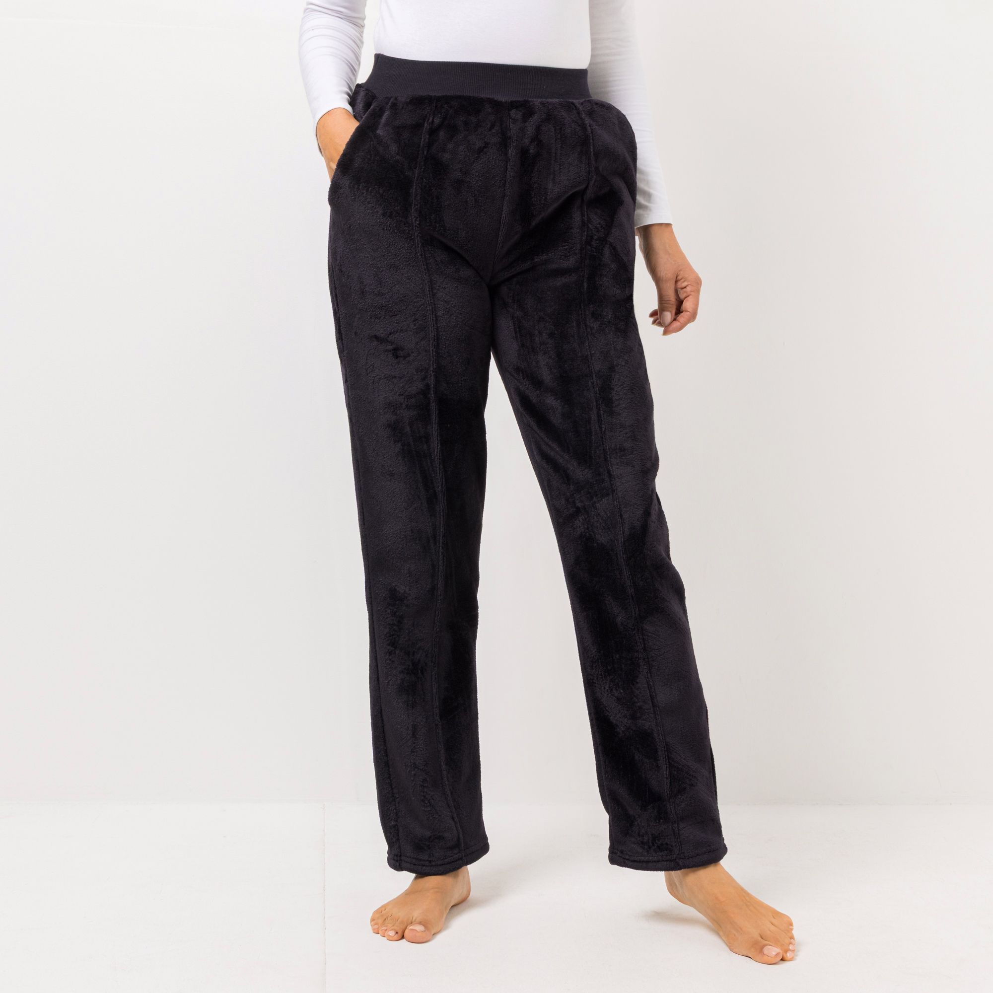MONT CHALET Damen-Hose Biese Mikrofaser Chinchilla Taschen