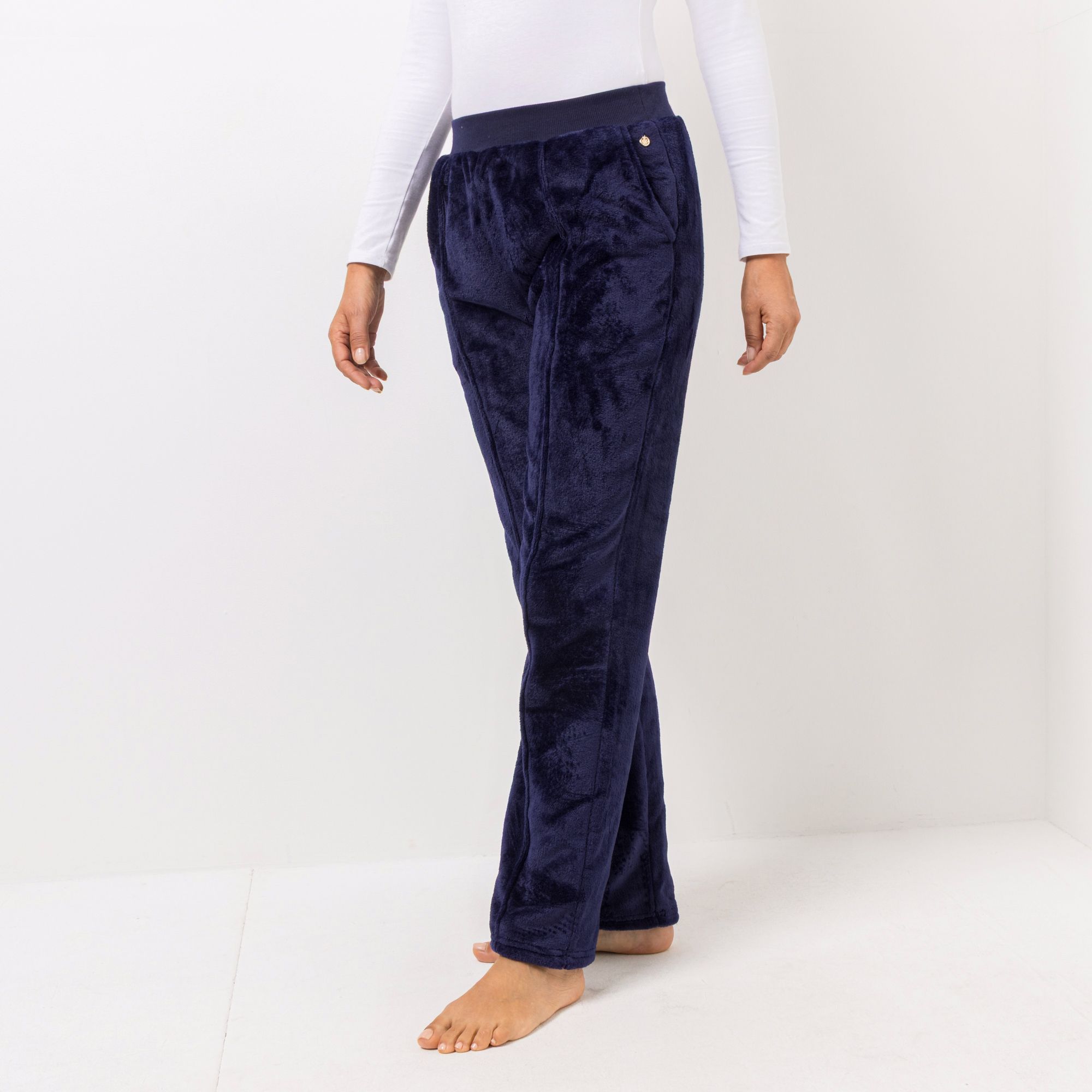 MONT CHALET Damen-Hose Biese Mikrofaser Chinchilla Taschen