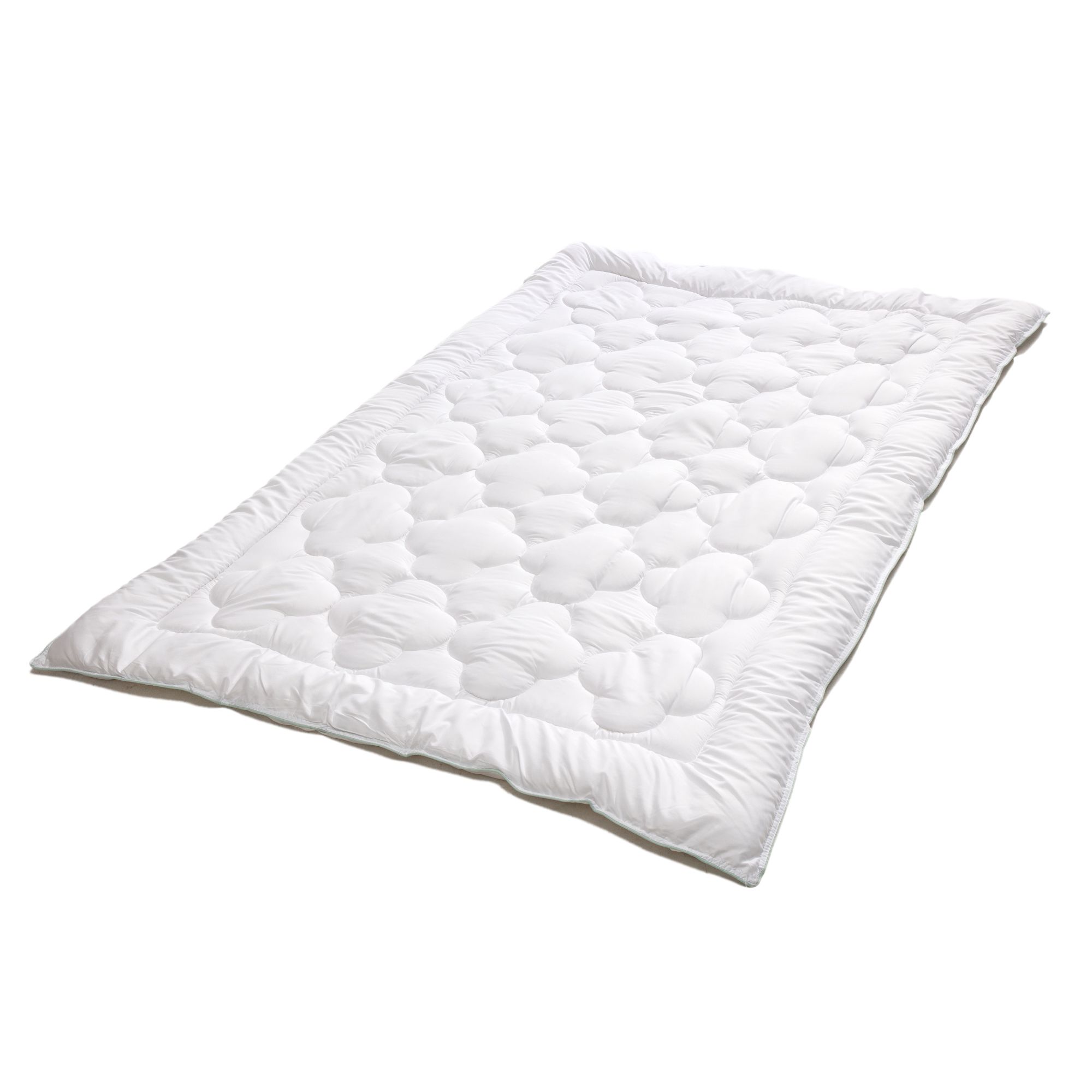 POLYSOFT Winterdecke extra warm 4-Loch-Hohlfaser Wolkensteppung