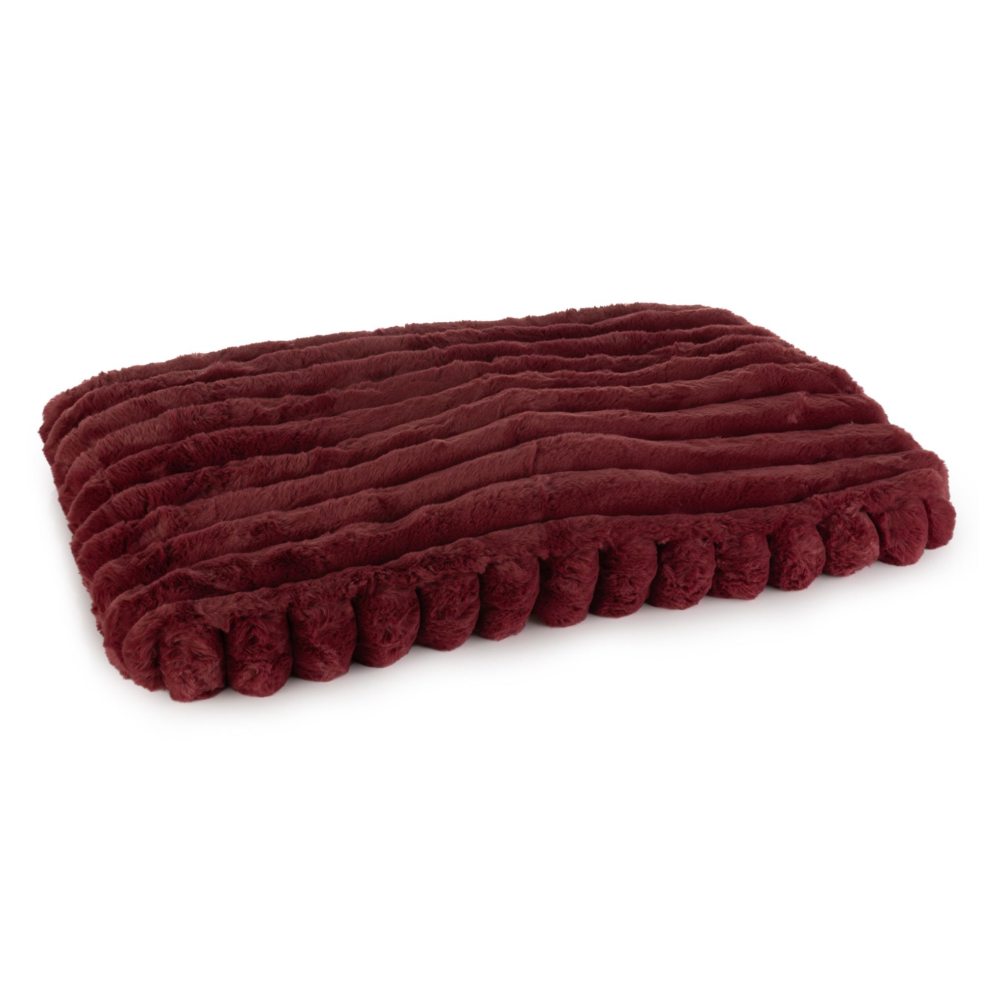 MONT CHALET Hunde-/Katzenbett Lammfellimitat, uni XL-Cord, ultra soft waschbar, 85x59x8cm