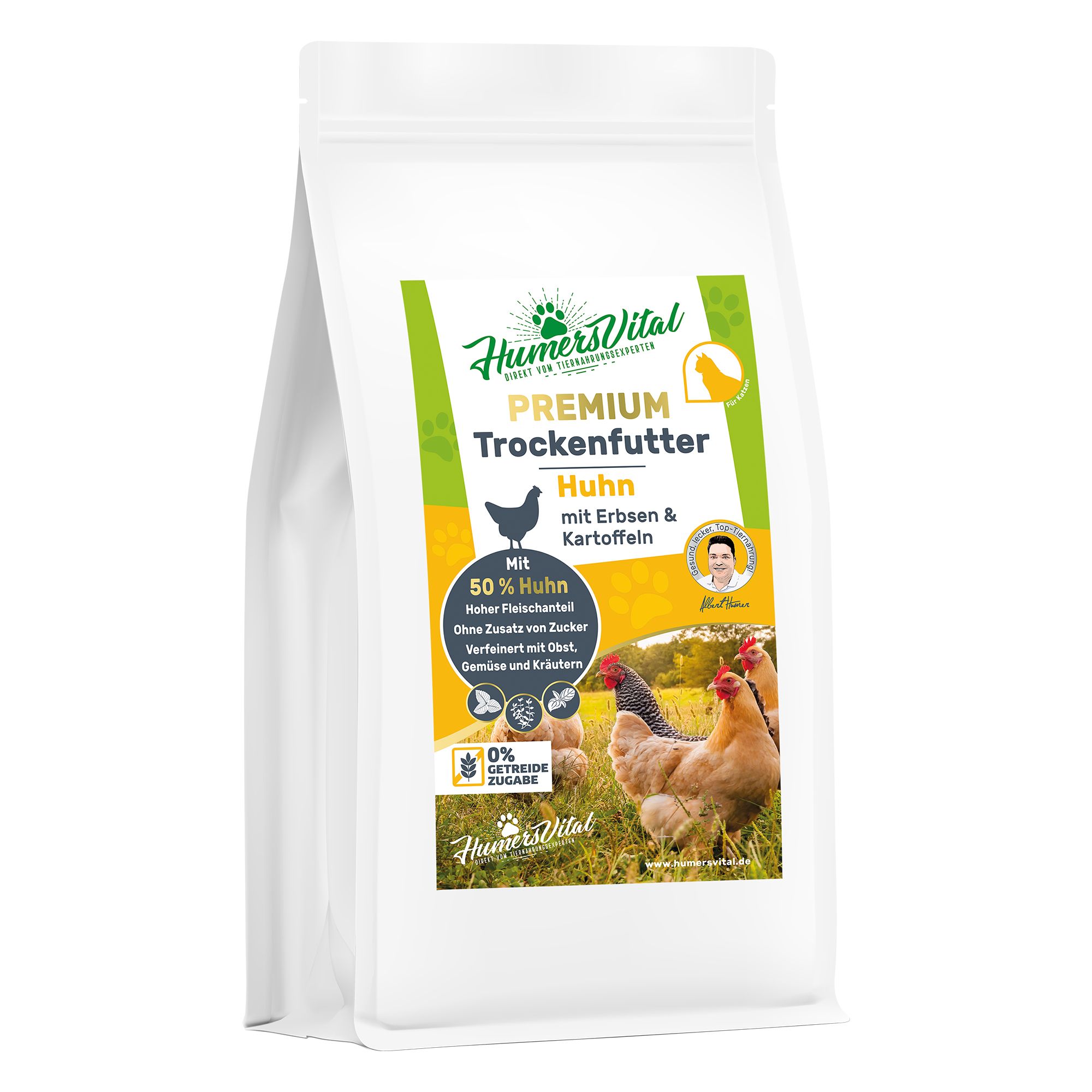 HumersVital® Trockenfutter für Katzen ohne Getreide 2kg
