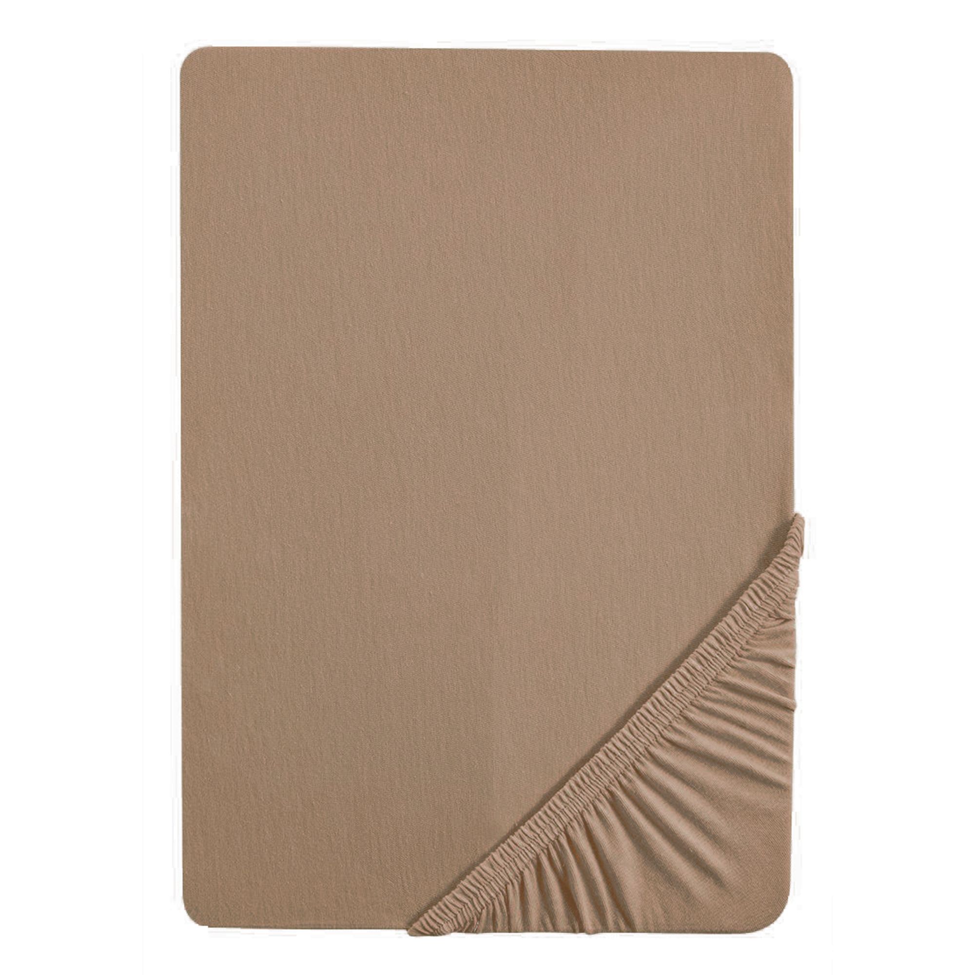 biberna® 1 Spannbettlaken uni Jersey-Elastic Größenauswahl