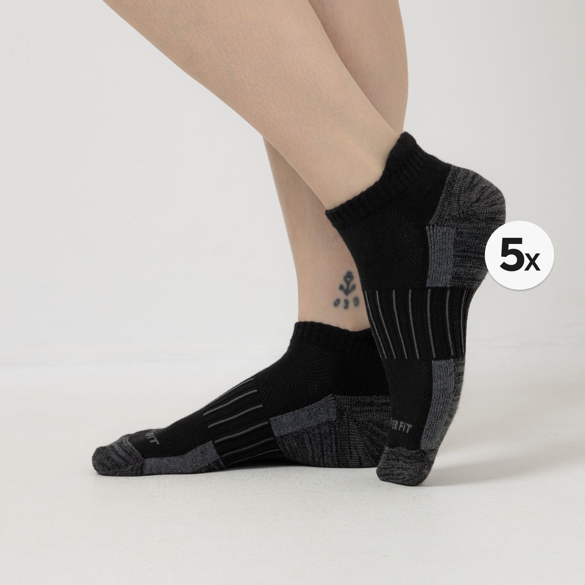 COPPER fit™ Energy Sneaker Socken mit Fußgewölbestütze geruchsreduzierend 5 Paar