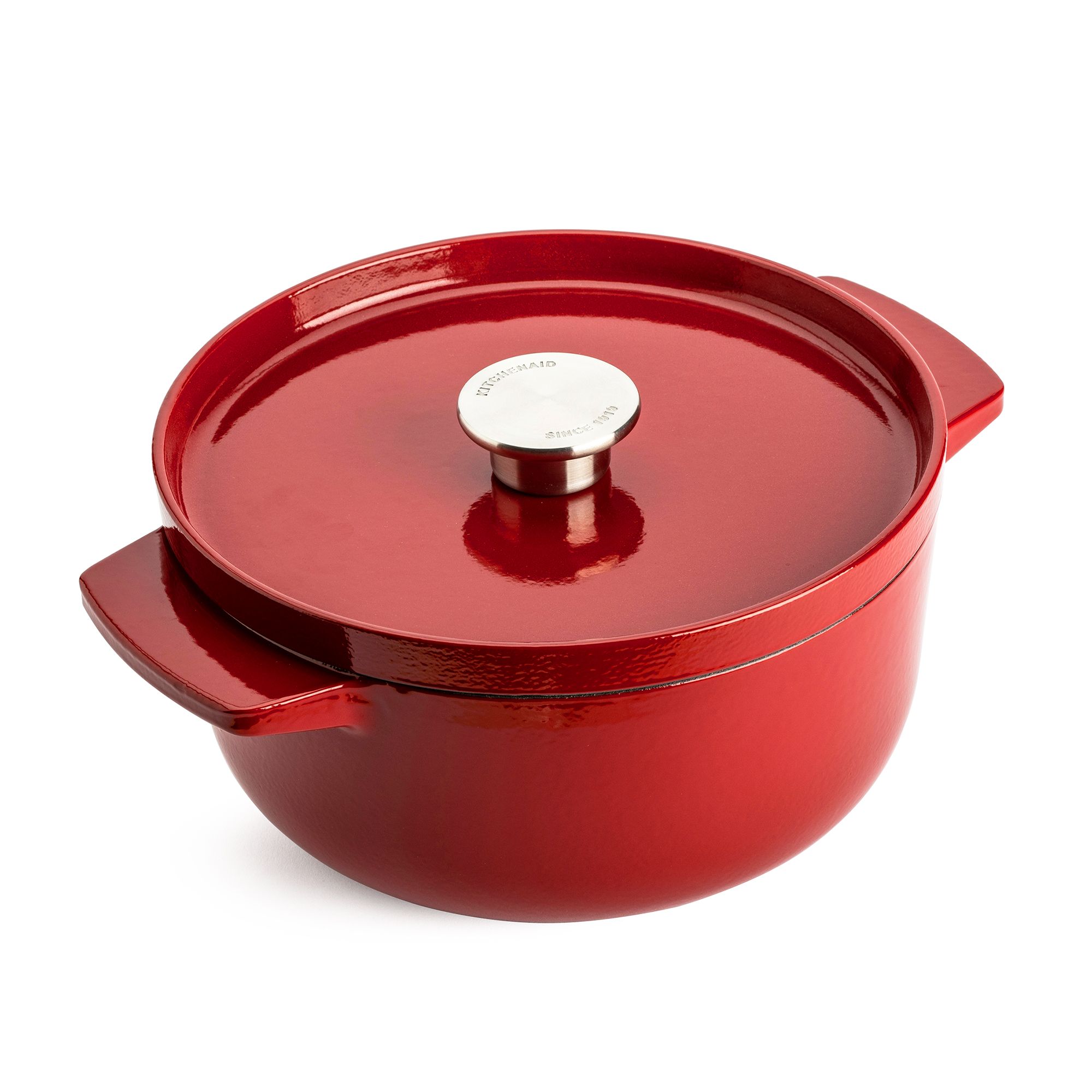 KITCHENAID® Gusseisen Kasserolle runder Bräter Ø 22cm / 3,3L inkl. Deckel