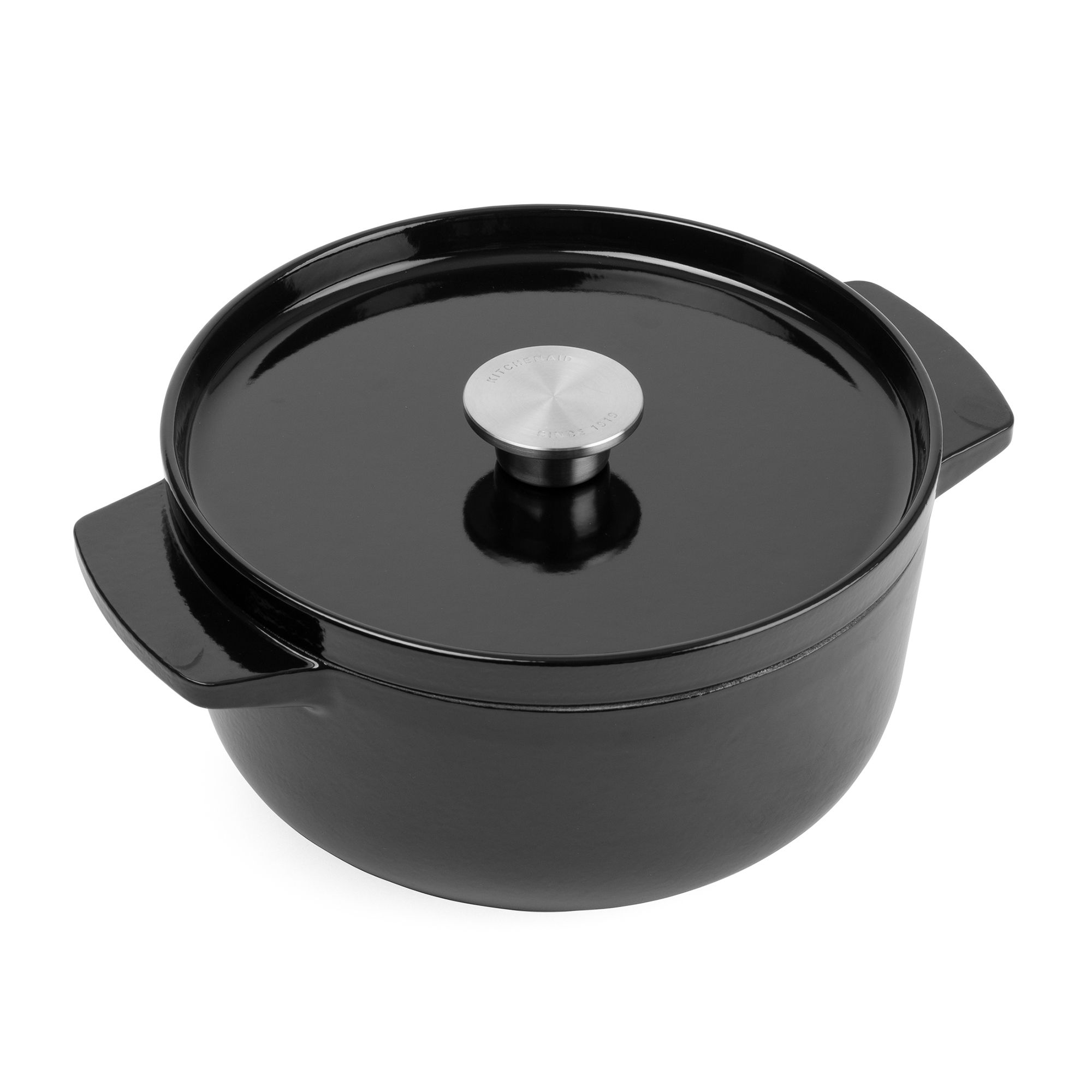 KITCHENAID® Gusseisen Kasserolle runder Bräter Ø 22cm / 3,3L inkl. Deckel