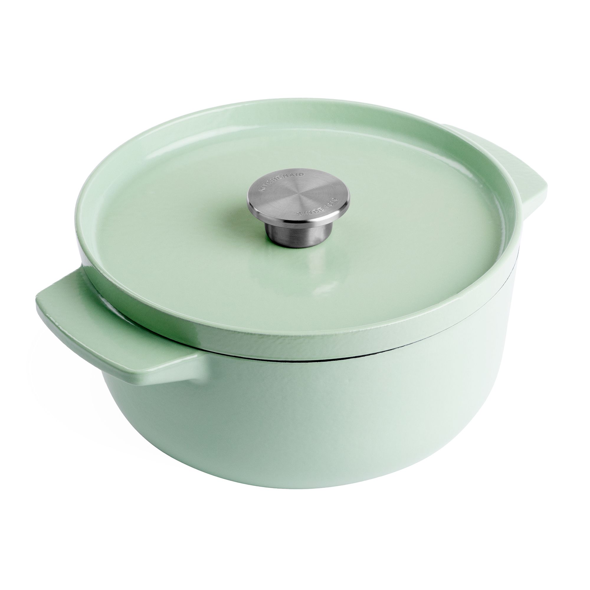 KITCHENAID® Gusseisen Kasserolle runder Bräter Ø 22cm / 3,3L inkl. Deckel
