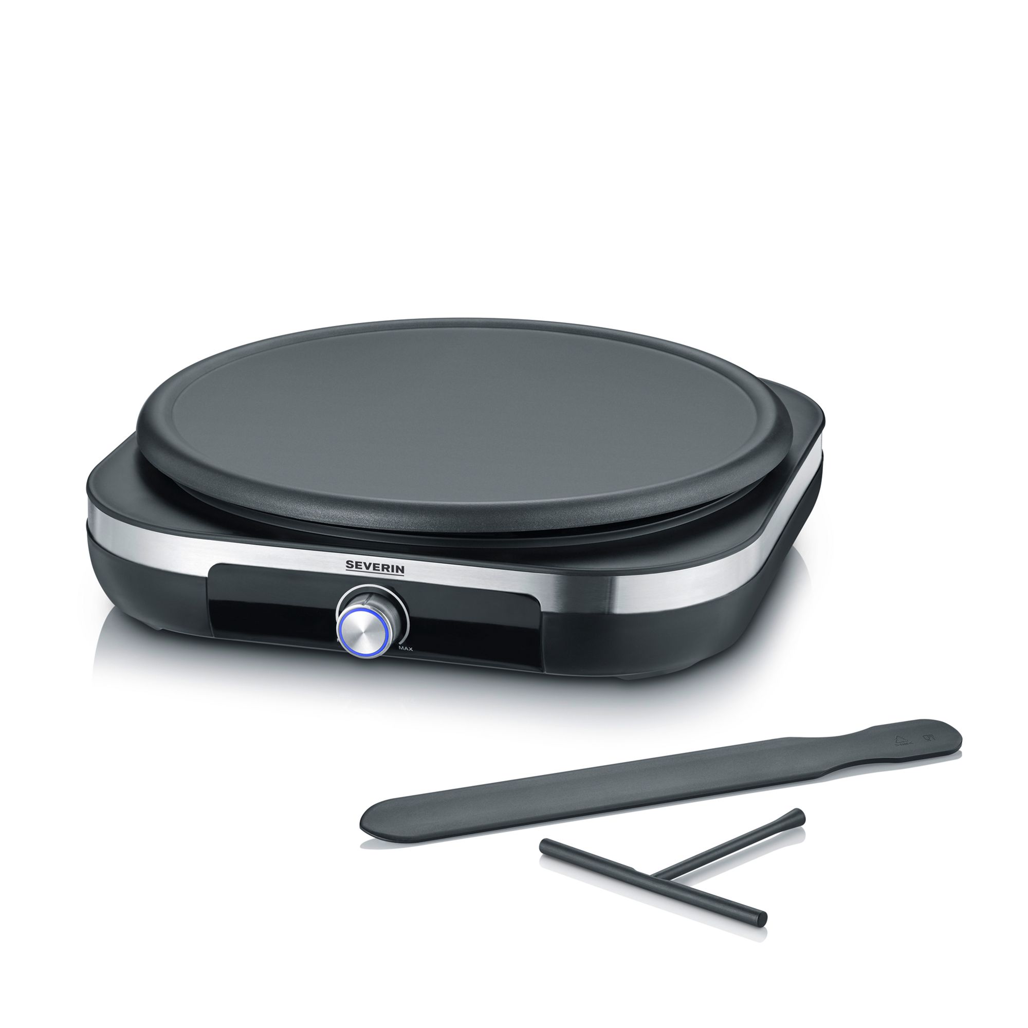 SEVERIN CM 2199 Crêpes-Maker mit XXL-Grillplatte 1.500W