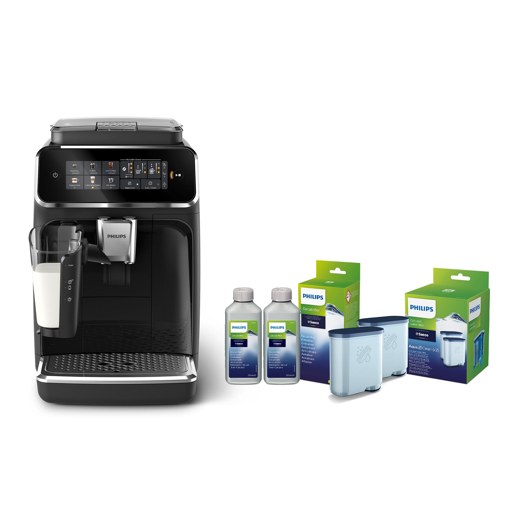 PHILIPS Kaffeevollautomat 6 Spezialitäten Latte Go System inkl. Wartungskit