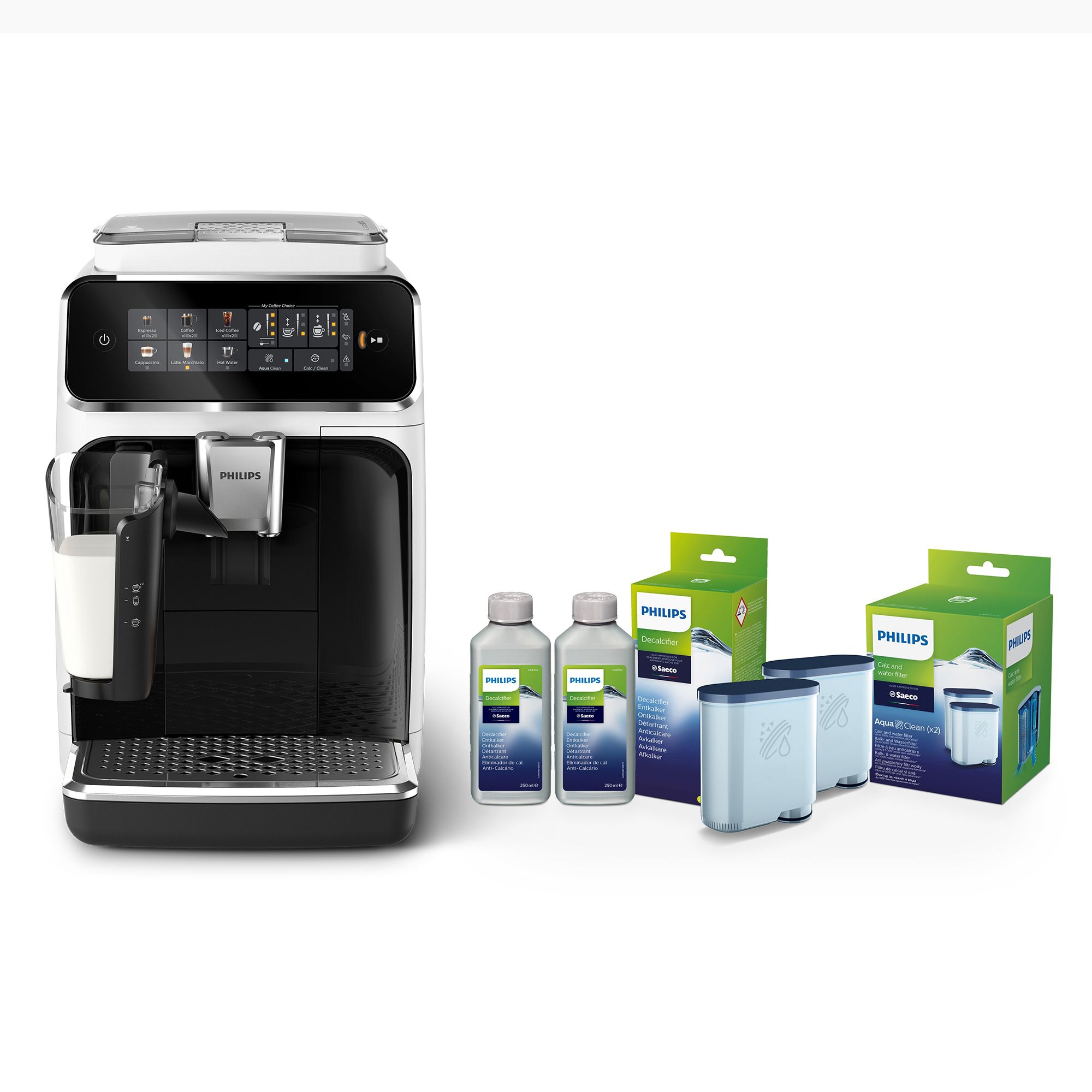 PHILIPS Kaffeevollautomat 6 Spezialitäten Latte Go System inkl. Wartungskit