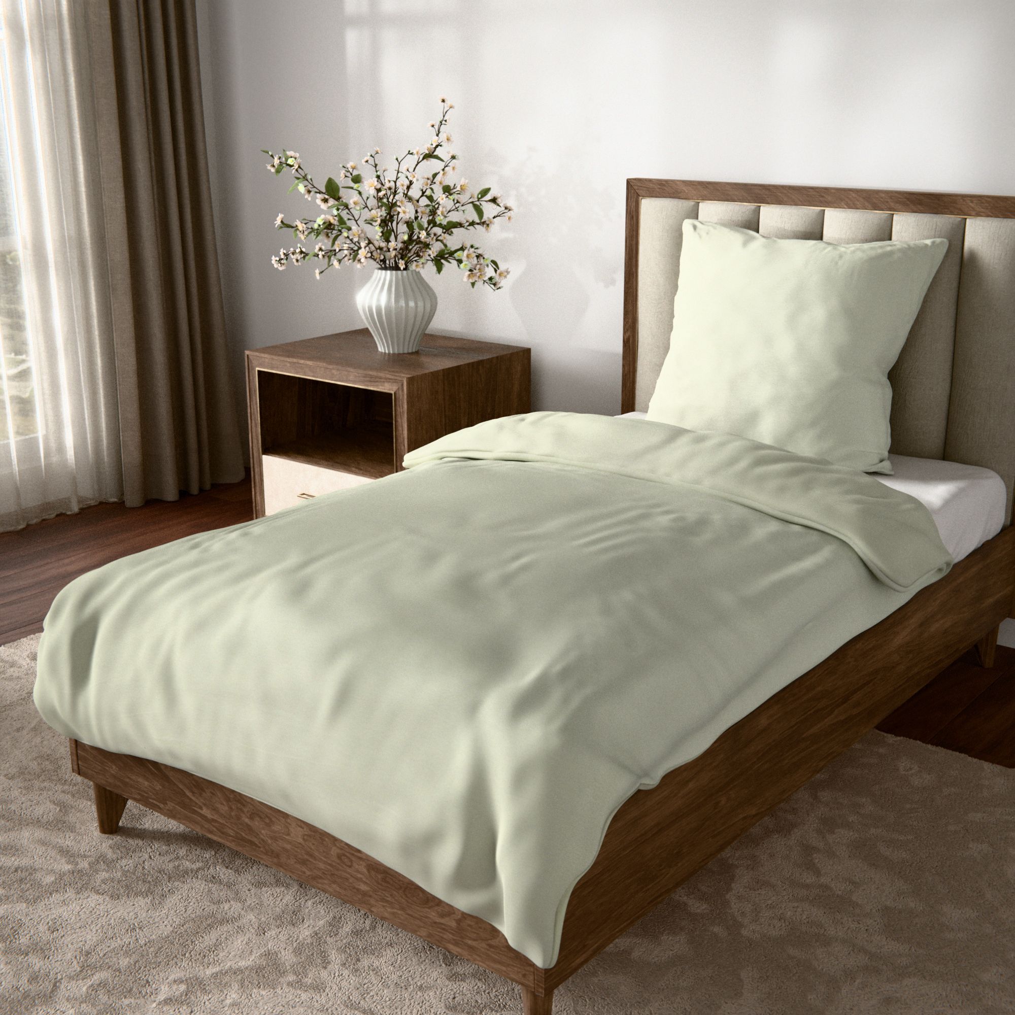NACHTIGALL Bettwäsche uni Baumwoll Jersey EInzelbett, 2tlg.