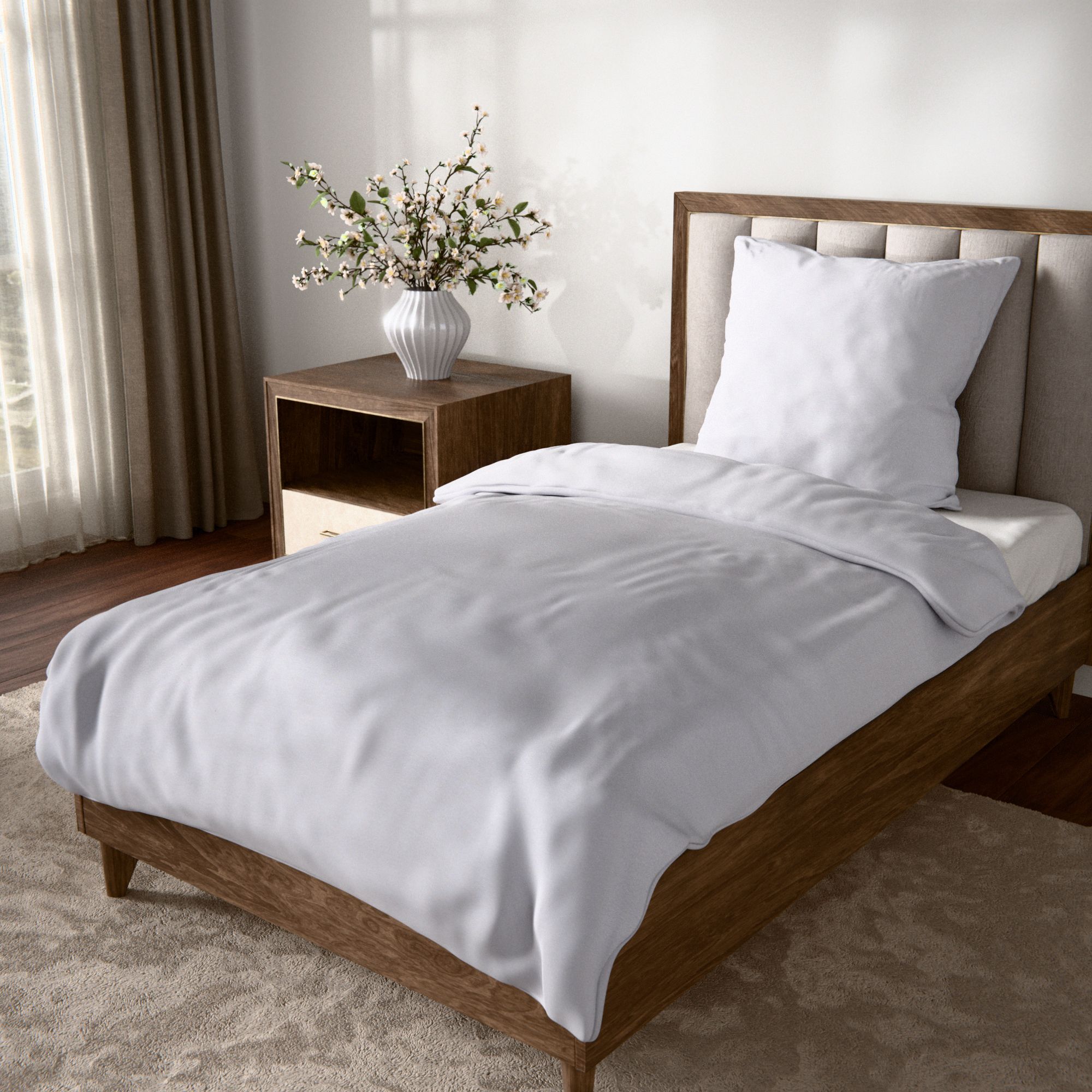 NACHTIGALL Bettwäsche uni Baumwoll Jersey EInzelbett, 2tlg.