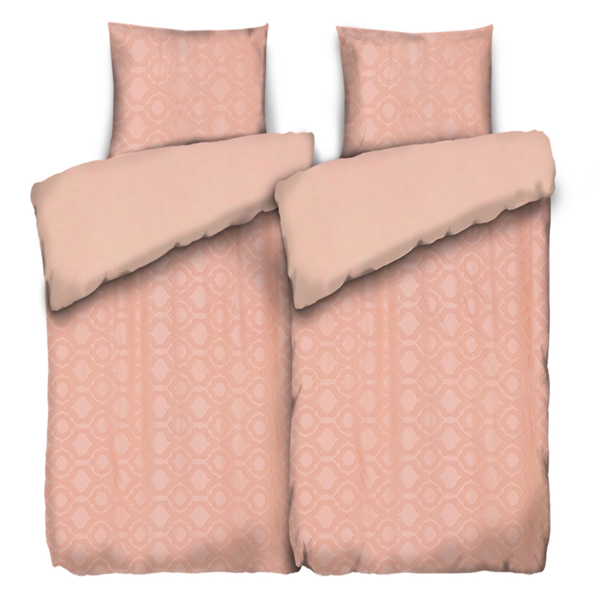 SOFT WAVE Wendebettwäsche Rautenstruktur Mikrofaser Doppelbett, 4tlg.