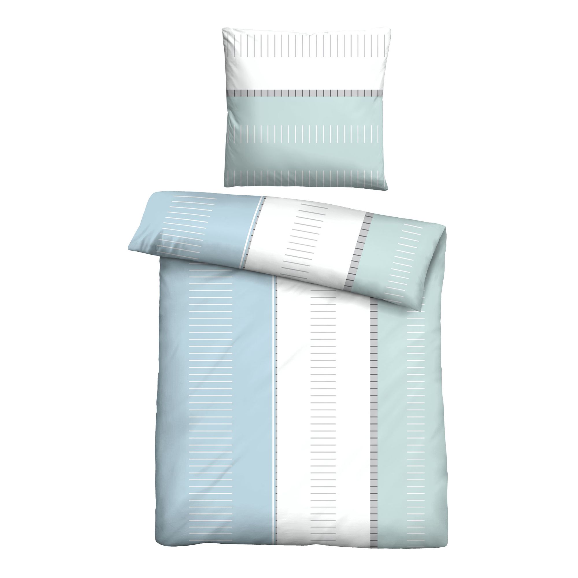 Castell® Bettwäsche Strich-Grafik Baumwoll Renforcé Einzelbett, 2tlg.