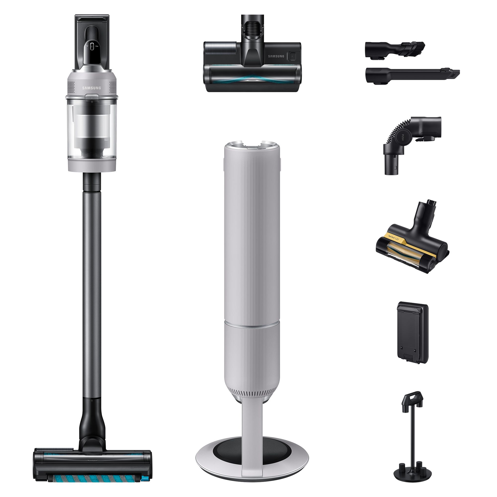 SAMSUNG Akku-Handstaubsauger Bespoke AI Jet PetPRO inkl. Absaugstation inkl.Zubehör&3 Beutel