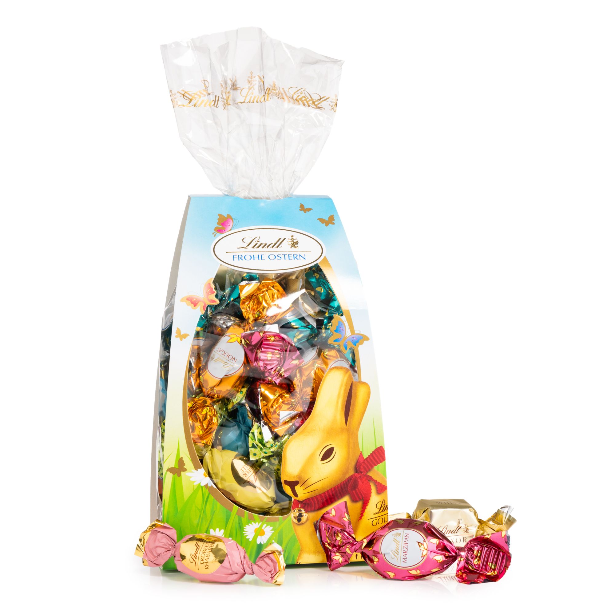 LINDT Ostergrüße Mischbeutel 11 versch. Sorten Inhalt 550g, 45 Stk.