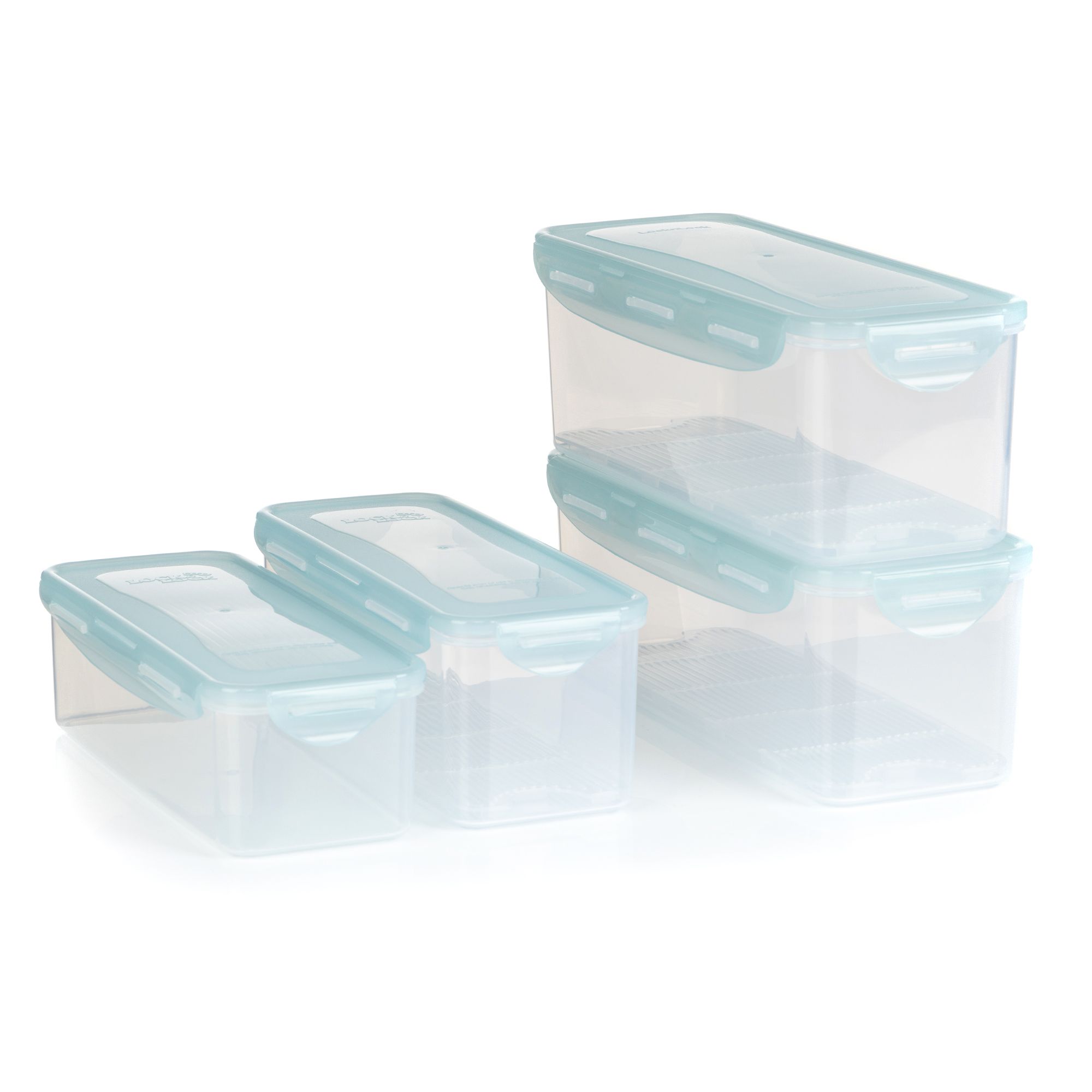 LocknLock 4 Frischhaltedosen mit Siebeinsatz 1,6L-3,4L Gesamtvolumen 10,4L
