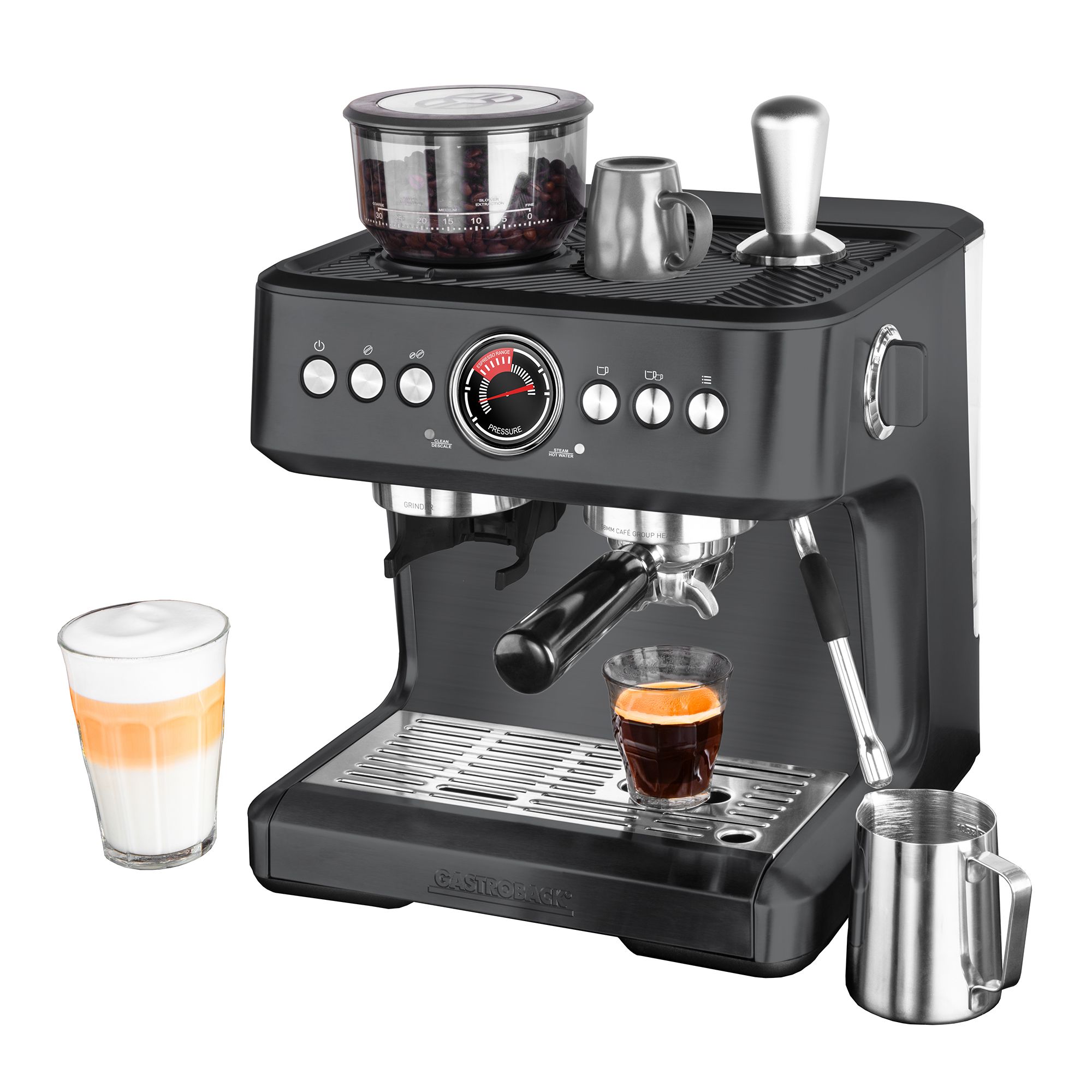 GASTROBACK Design Espresso Advanced Urban Duo Siebträgermaschine Kegelmahlwerk