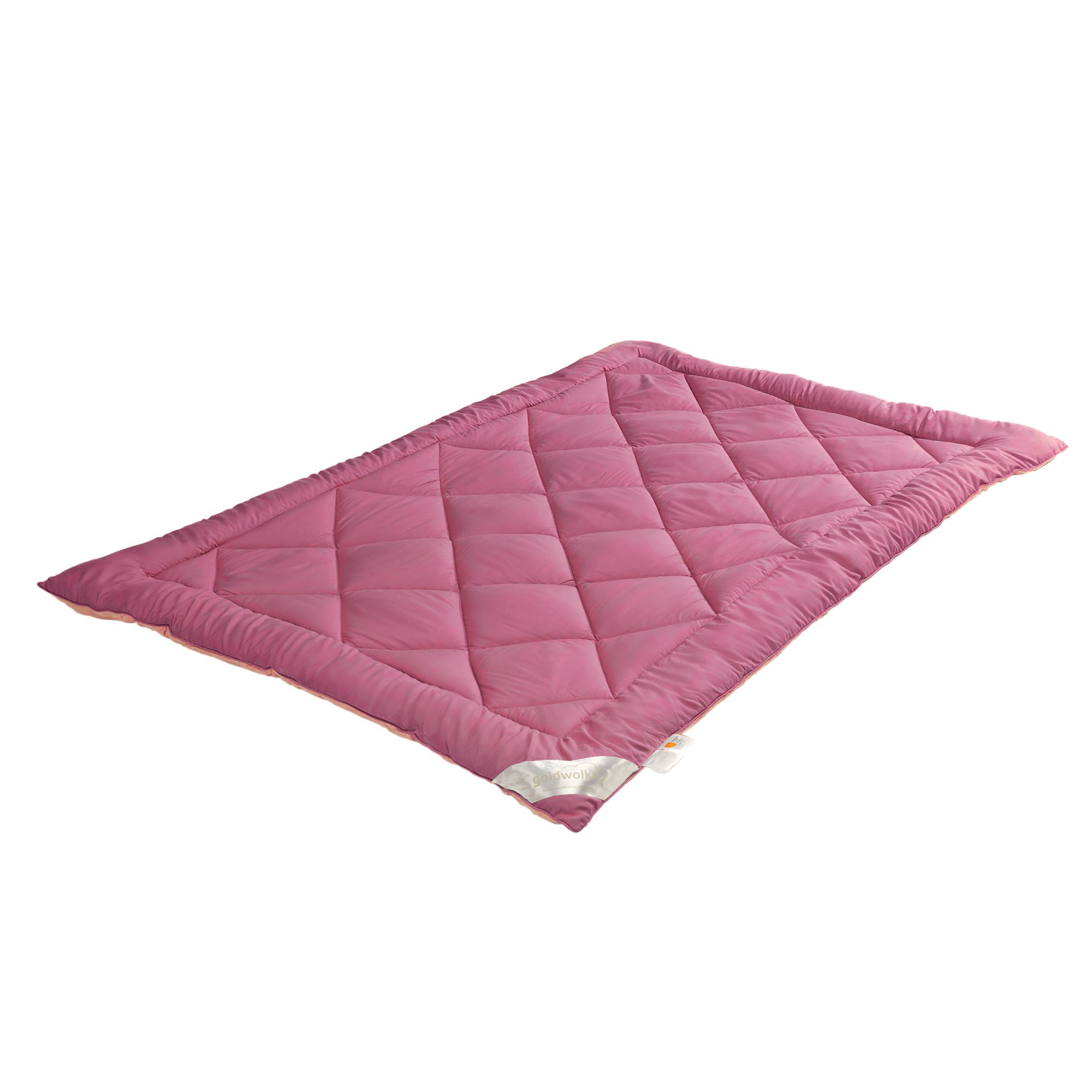 GOLDWOLKE Ganzjahresdecke 2-farbig Diamantsteppung f.Allergiker geeignet