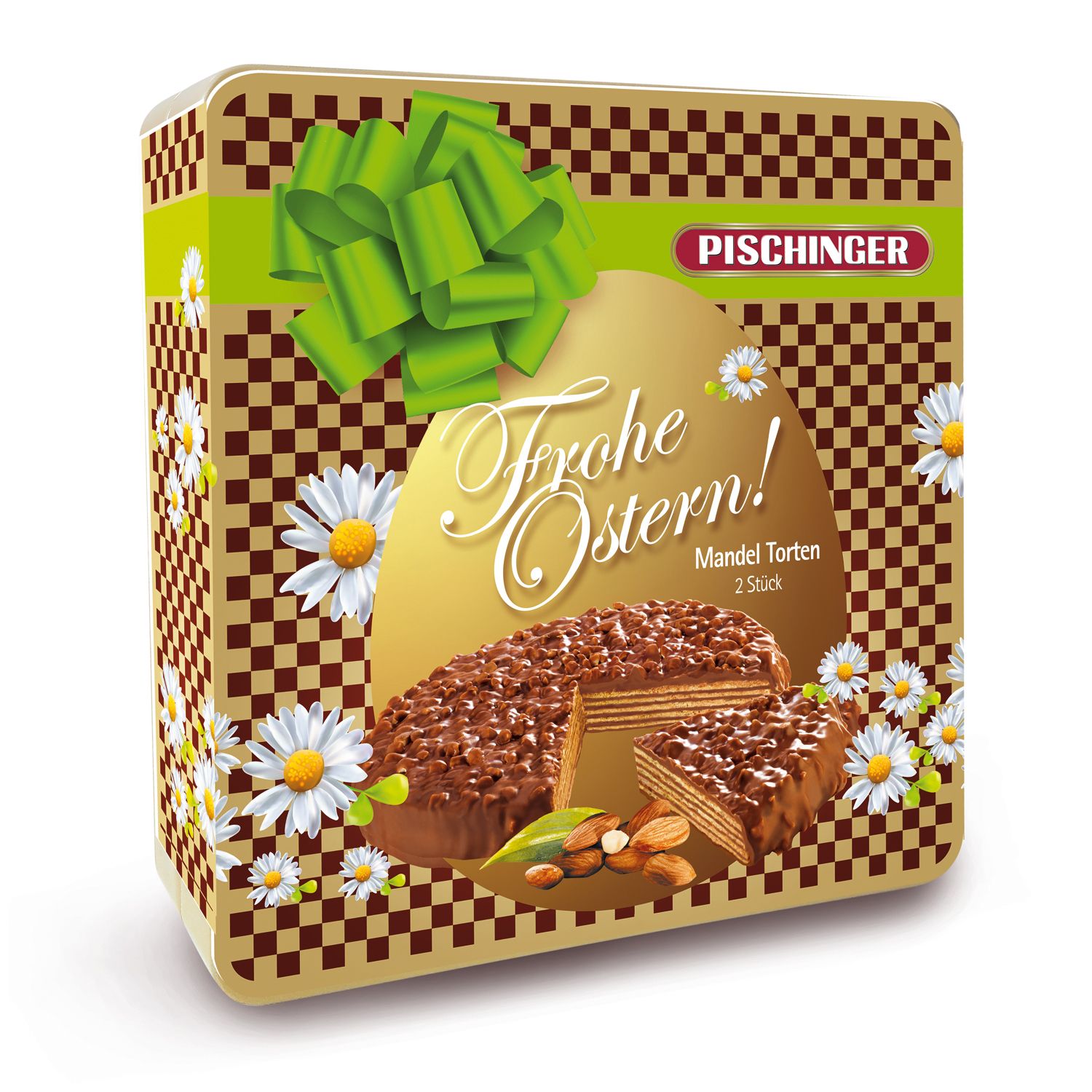  PISCHINGER Mandeltorten in Vollmilchschokolade in Jubiläumsdose Inhalt 320g